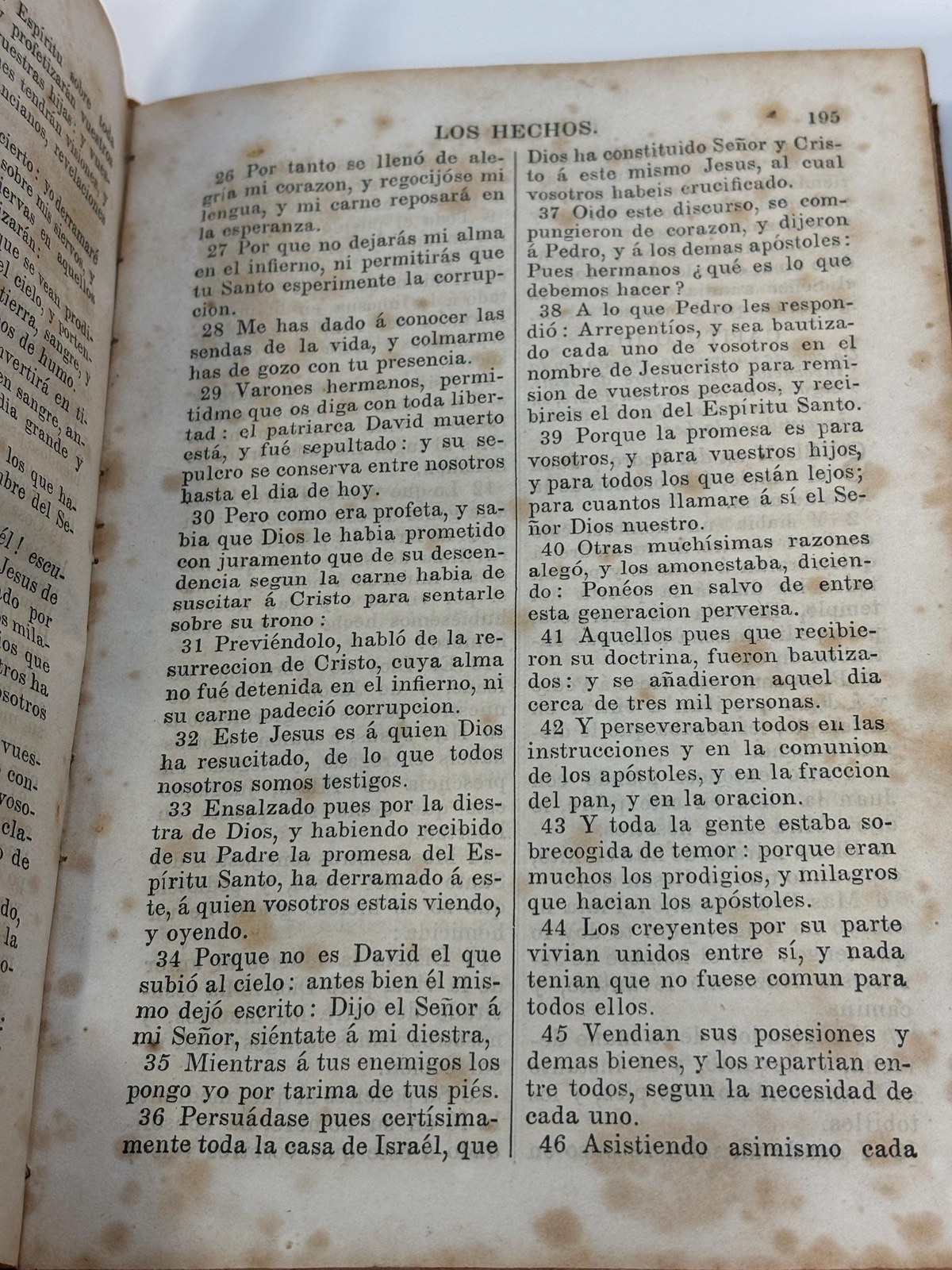 El Nuevo Testamento De Nuestro Senor JesuCristo, Traducido En Espanol. Version Cotejada Cuidadosamente Con Las Lenguas Antiguas. (Translated from Spanish: The New Testament of Our Lord Jesus Christ, translated into Spanish. Version carefully checked with ancient languages.) — photograph 7.