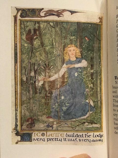 Aucasin & Nicolette Translated from the old French With Colored Illustrations by Maxwell Armfield (Signed Binding Sangorski & Sutcliffe) — photograph 5.
