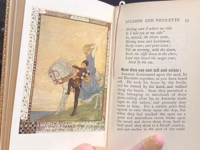 Aucasin & Nicolette Translated from the old French With Colored Illustrations by Maxwell Armfield (Signed Binding Sangorski & Sutcliffe) — photograph 7.