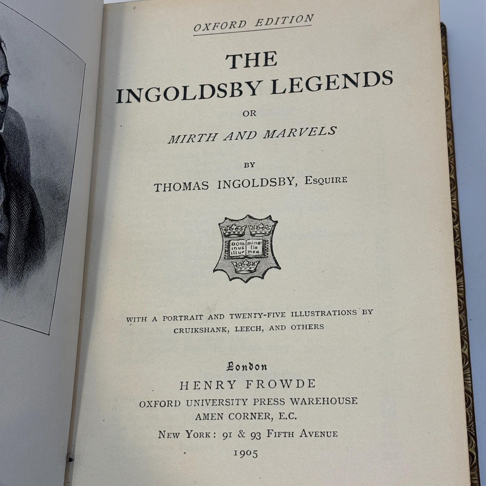 The Ingoldsby Legends or Mirth and Marvels. With a Portrait and Twenty-Five Illustrations by Cruikshank, Leech, and Others — photograph 2.
