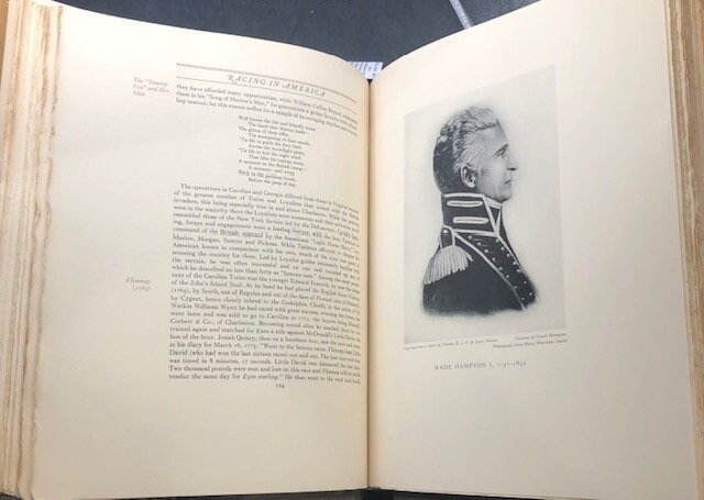 Racing in America 1665-1865, by John Hervey,
Racing in America 1866-1921, by W. S. Vosburgh,
Racing in America 1937-1959, by Robert F. Kelley,
Racing in America 1960-1979, by William H. Rudy. — photograph 4.