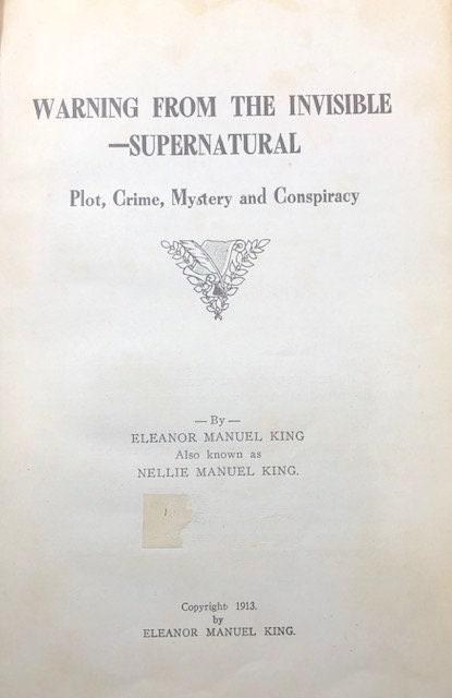 Warning From the Invisible - Supernatural. Plot, Crime, Mystery and Conspiracy — photograph 2.