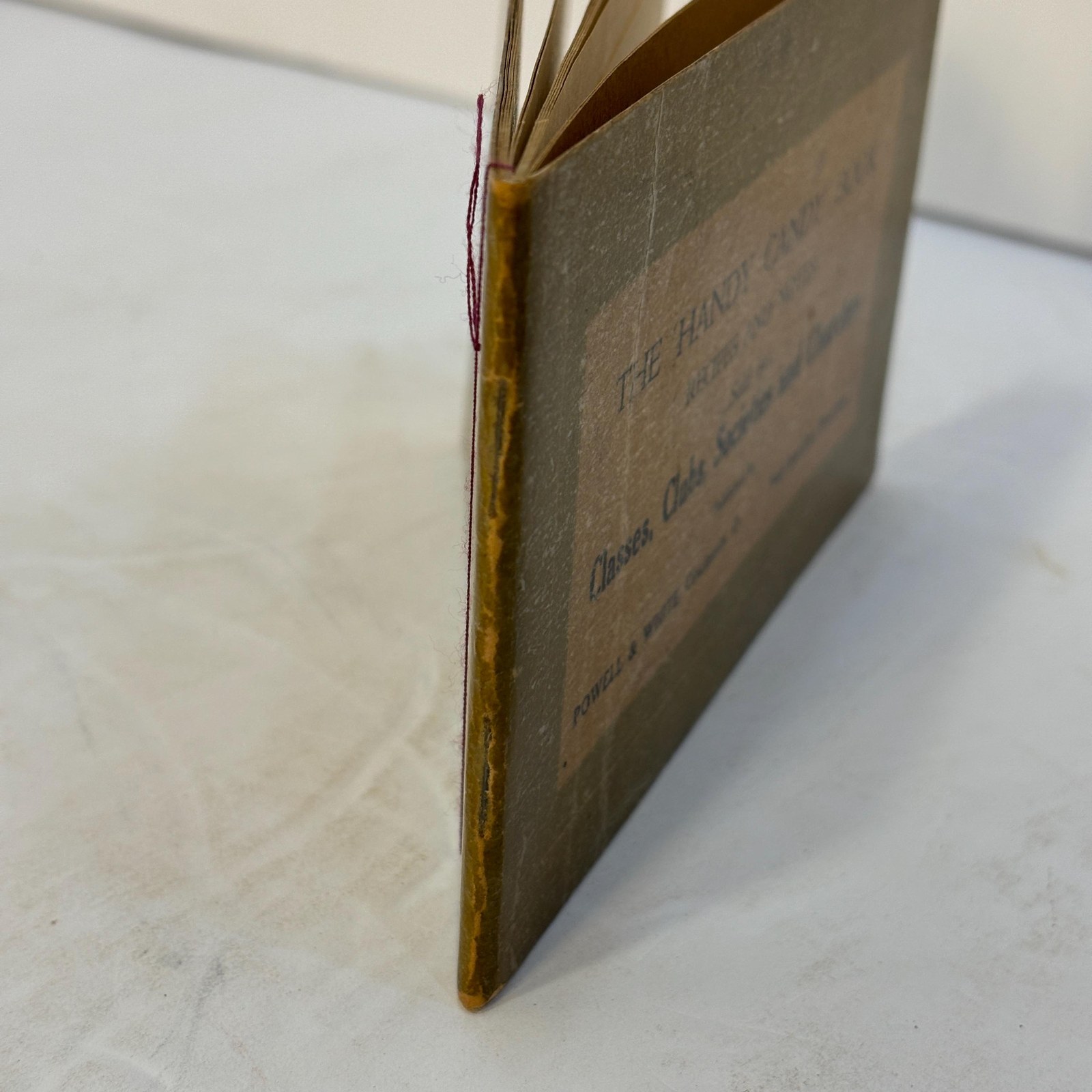 The Handy Candy Book. Recipes and Notes. Second Edition. A selection of candy recipes made by a young lady who has had considerable experience and pleasant success in the delightful art of making candies. Price Ten Cents. — photograph 10.