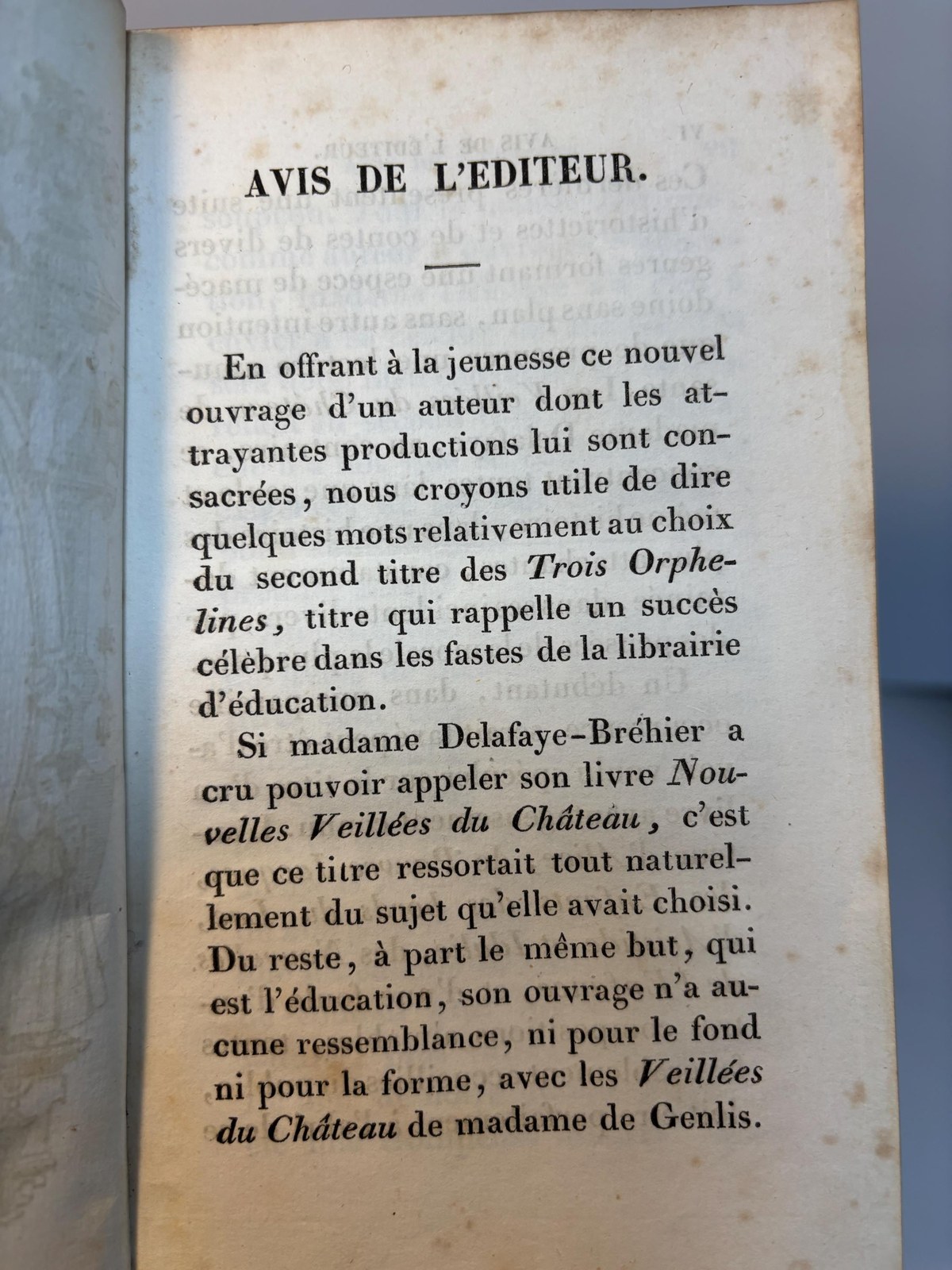 Les Trois Orphelines. Nouvelles Veillees Du Chateau; Par Mme. J. Delafaye-Brehier Translate from French: The Three Orphans. New Evenings at the Castle; By Mrs. J. Delafaye-Bréhier. — photograph 7.