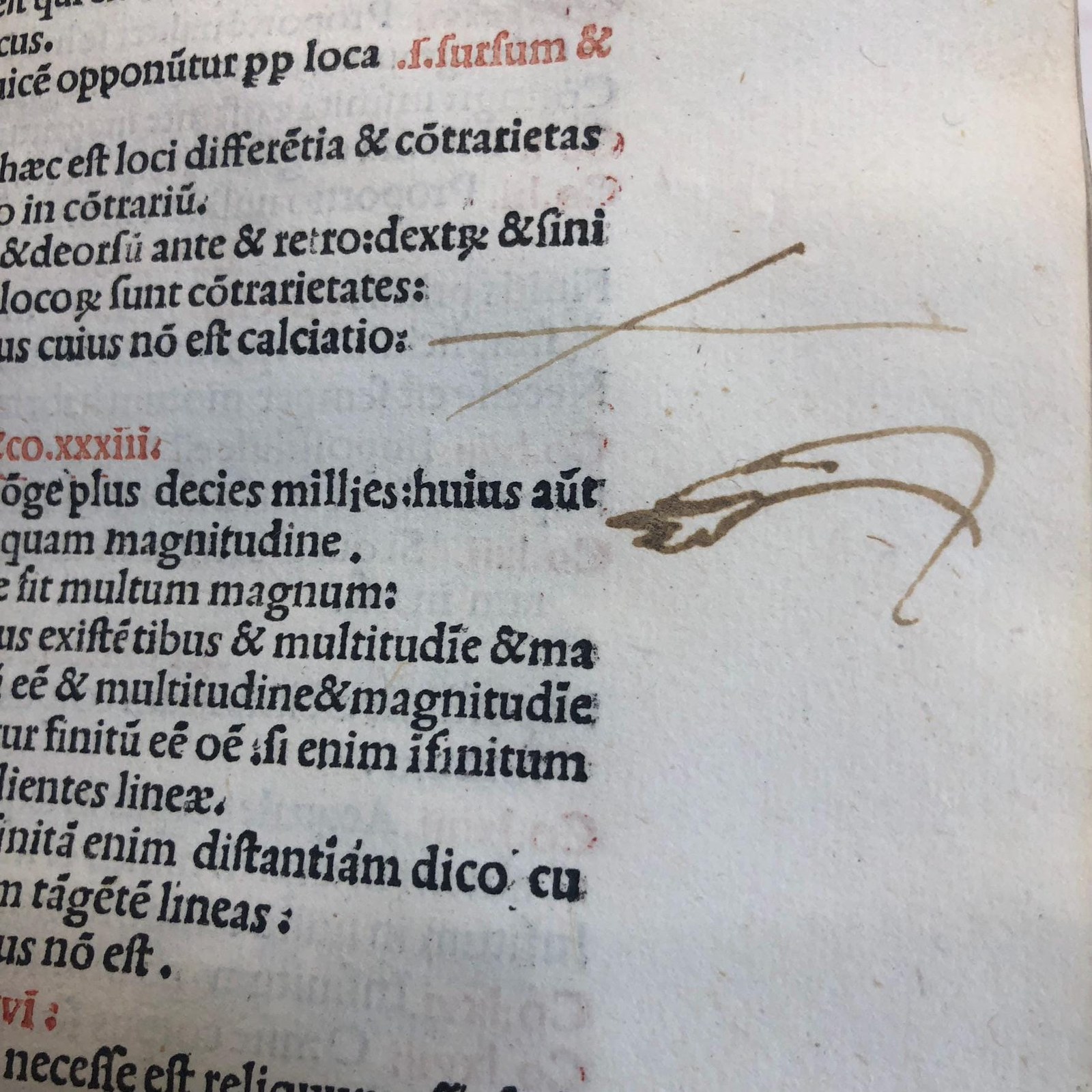 Prepositiones ex omnibus Aristotelis libris philosophie, moralis, naturalis, & prime necn o dialectice, rhetorie, & poetic, dilig etissime excerpte : & ad certa rer u capita pulcherimo ordine per tabellam additam redacte. Translated from Latin: Prepositions carefully selected from all the books of Aristotle in philosophy, morals, natural science, and first principles, as well as in dialectics, rhetoric, and poetry: and arranged in a most beautiful order according to specific topics through a table added. — photograph 10.