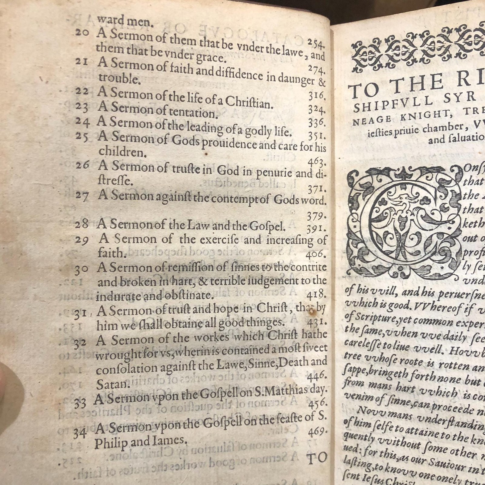 Special and Chosen Sermons of D. Martin Luther, collected out of his writings and preachings for the necessary instruction and edification of such, as hunger and seeke after the perfect knowledge and inestimable glorie which is in Christ Jesu, to the comfort and salvation of their soules. Englished by W.G. — photograph 6.