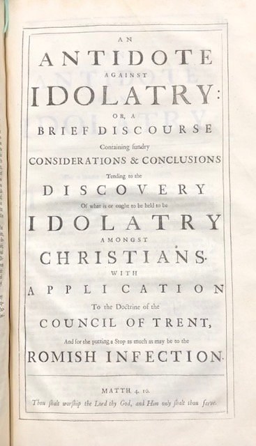 The Theological Works of The Most Pious and Learned Henry More, D.D. Sometime Fellow of Christ's College in Cambridge. Containing An Explanation of the Grand Mystery of Godliness; An Enquiry into the Mystery of Iniquity. In Two Parts; A Prophetical Exposition of The Epistles to the Seven Churches in Asia; A Discourse of the Grounds of Faith in Points of Religion; An Antidote against Idolatry; An Appendix to the Antidote against Idolatry. To Which are adjoin'd, some Divine Hymns. According to the Author's Improvements in his Latin Edition. — photograph 7.
