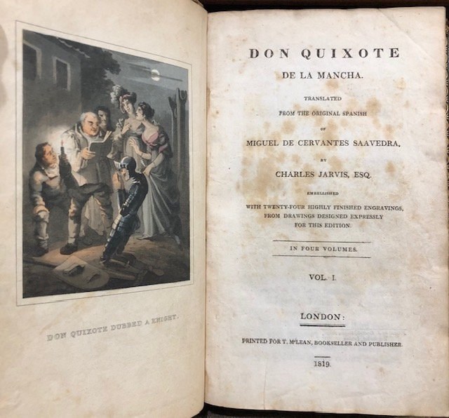 Don Quixote De La Mancha. Translated From the Original Spanish... Embellished With Tewnty-Four Highly Finished Engravings From Drawings Designed Expressly For This Edition. In Four Volumes. — photograph 2.