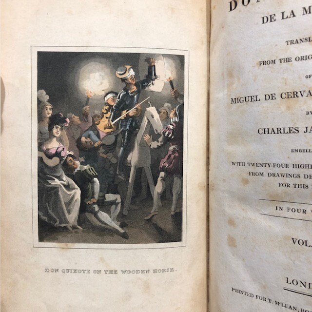 Don Quixote De La Mancha. Translated From the Original Spanish... Embellished With Tewnty-Four Highly Finished Engravings From Drawings Designed Expressly For This Edition. In Four Volumes. — photograph 4.
