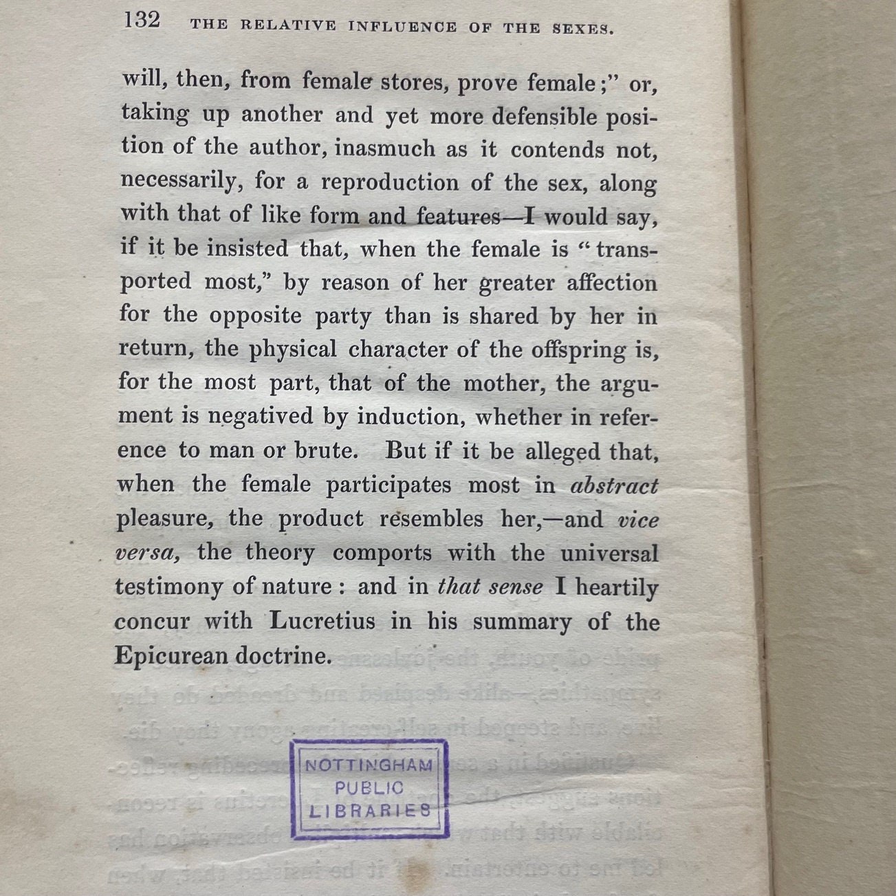 The Relative Influence of The Sexes Considered, In Reference to Propagation, as Well in Man as In The Lower Ranks of Animals — photograph 7.