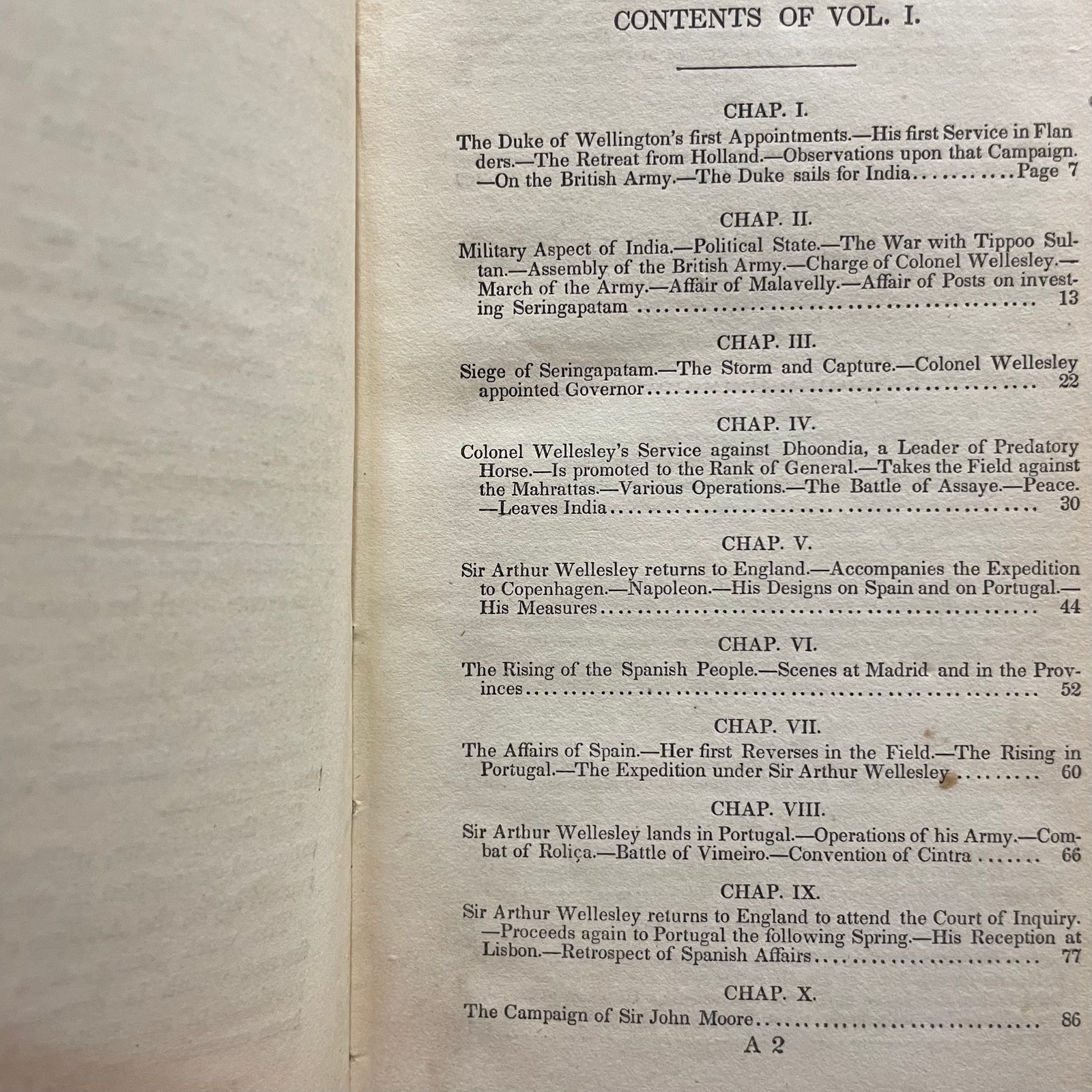Military Memoirs of Field Marshal The Duke of Wellington... In Two Volumes (bound as one) — photograph 5.