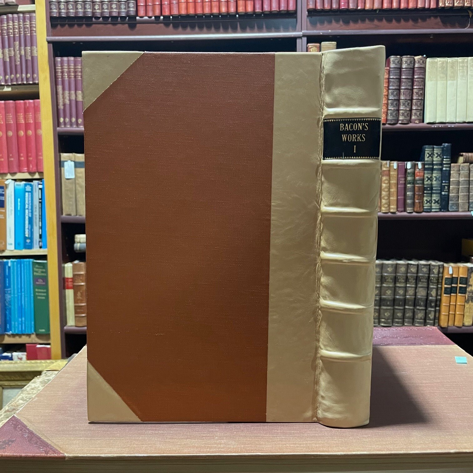 The Works of Francis Bacon, Baron of Verulam, Viscount St. Alban, and Lord High Chancellor of England. In Three Volumes. To Which is Prefixed, a Life of The Author, by Mr. Mallet. Second Edition. (Vol. I only) — photograph 3.