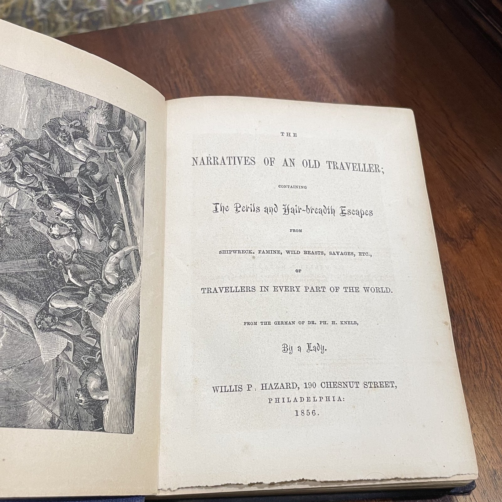 The Narratives of An Old Traveller; Containing The Perils and Hair-breadth Escapes From Shipwreck, Famine, Wild Beasts, Savages, etc., of Travellers in Every Part of The World. — photograph 2.