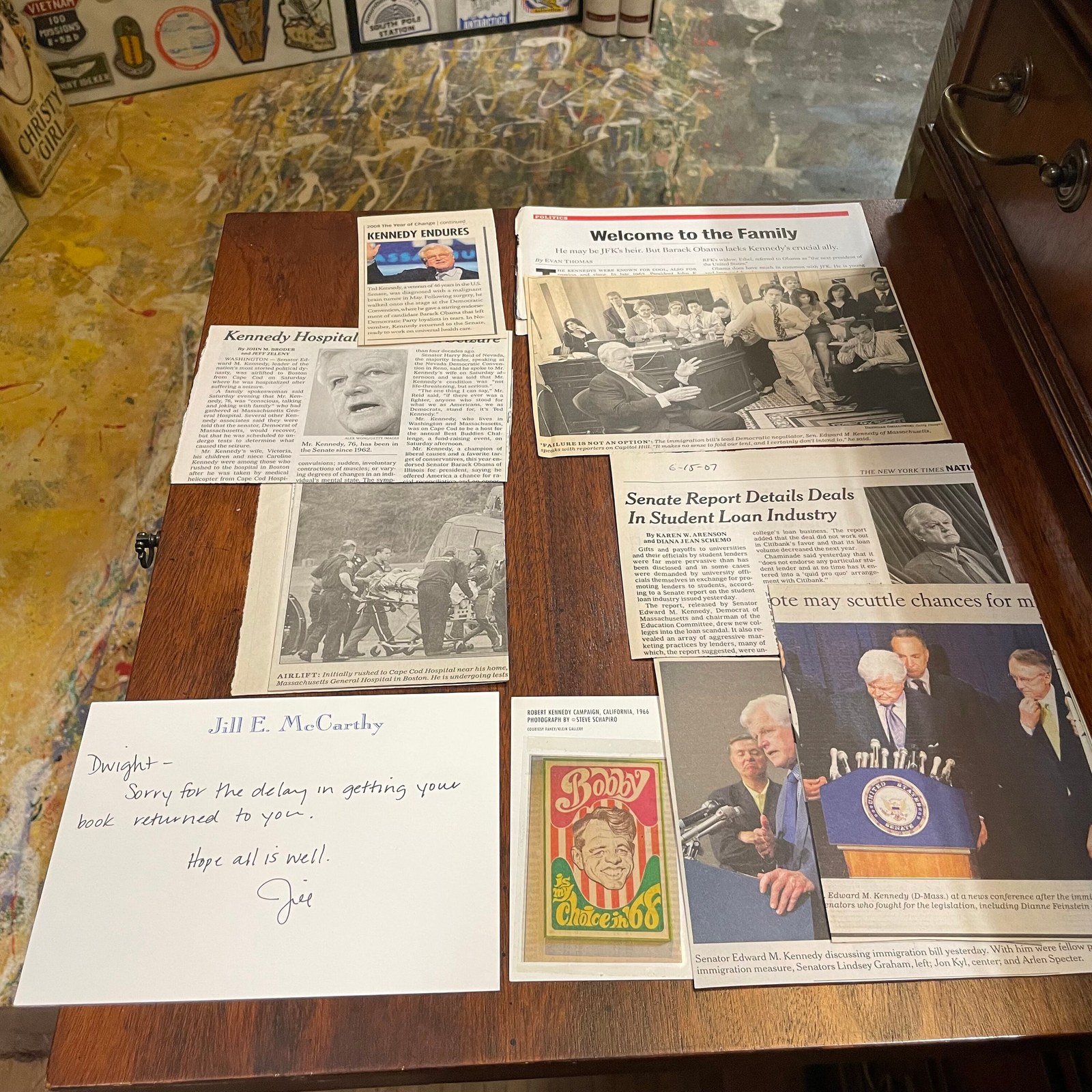 Make Gentle The Life of This World The Vision of Robert F Kennedy Autographed by Ted Kennedy and Maxwell Taylor Kennedy — photograph 6.