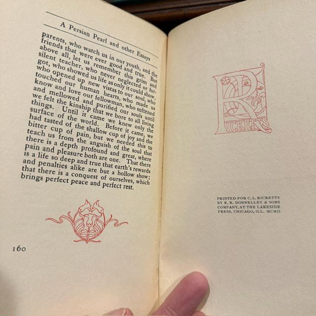 A Persian Pearl and Other Essays. Inscribed by author. — photograph 10.