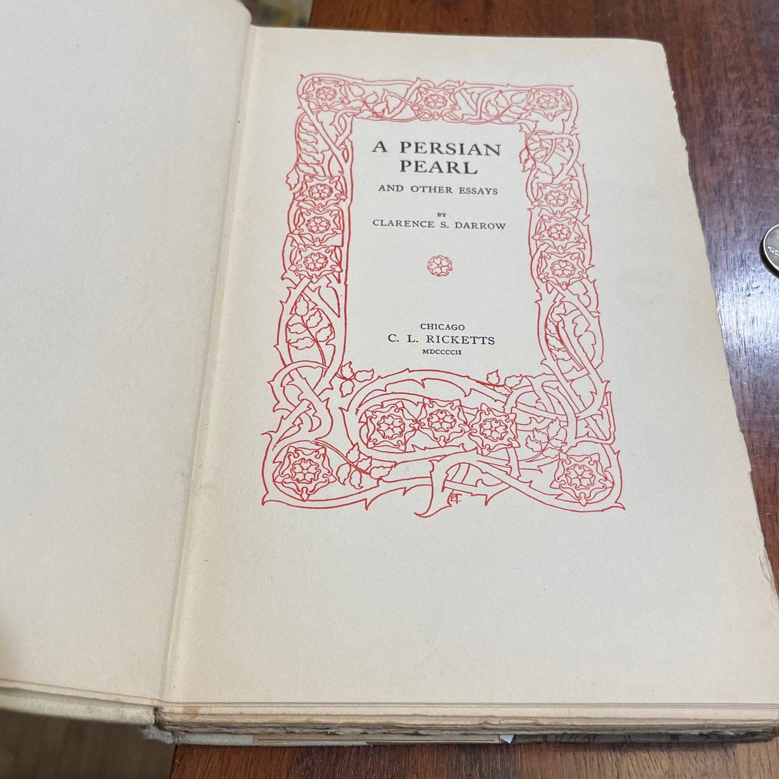 A Persian Pearl and Other Essays. Inscribed by author. — photograph 3.