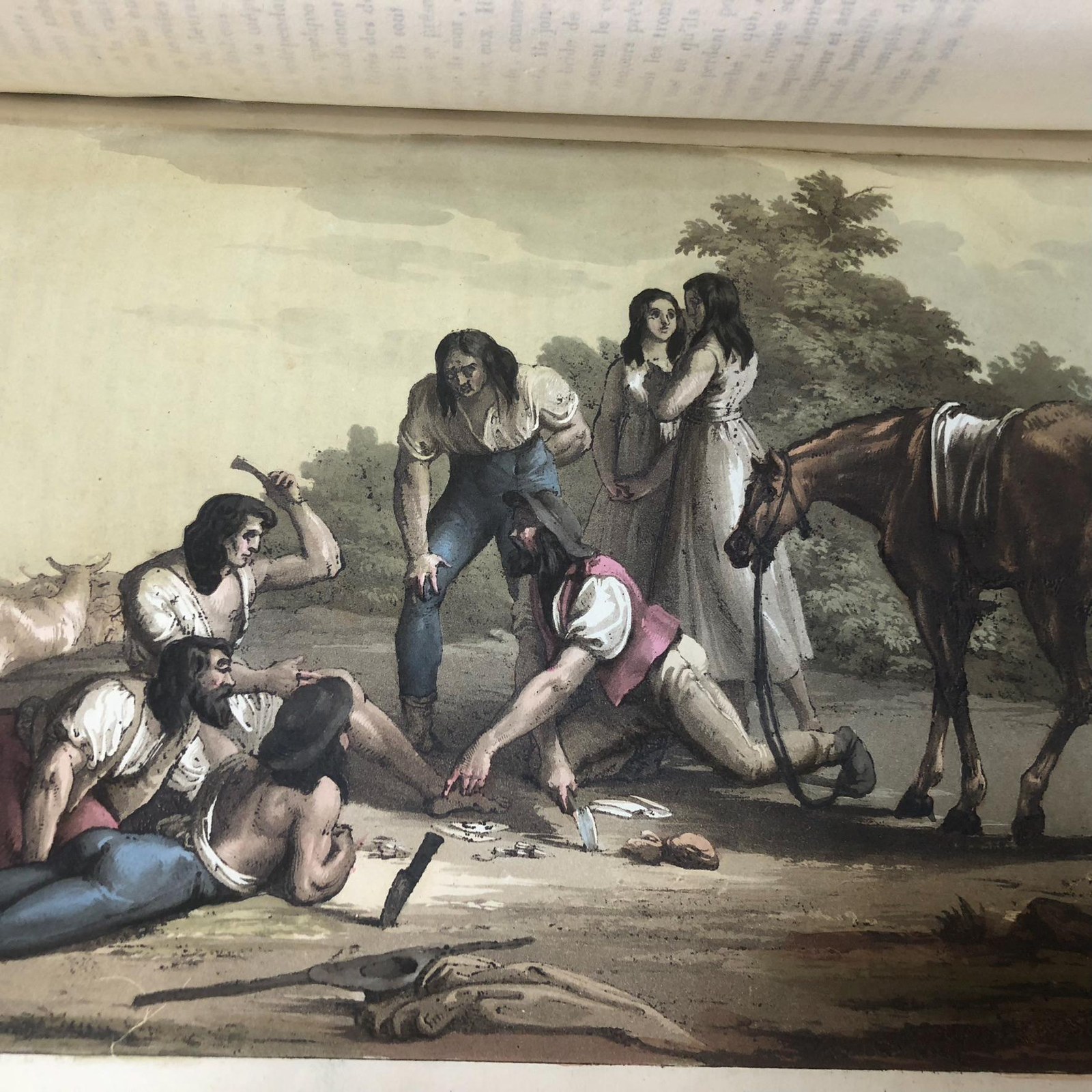 Le Costume Ancien et Moderne ou Histoire Du Gouvernement, De La Milice, De La Religion, Des Arts, Sciences Et Usages De Tous Les Peuples Anciens Et Modernes, D'Apres Les Monumens De L'Antiquite Et Accompagne De Dessins Analogues Au Sujet Par Le Docteur Jules Ferrario. Translated from French: Ancient and Modern Costume or History of Government, Militia, Religion, Arts, Sciences and Customs of All Ancient and Modern Peoples, Based on the Monuments of Antiquity and Accompanied by Analogous Drawings on the Subject by the Doctor Jules Ferrario. — photograph 4.