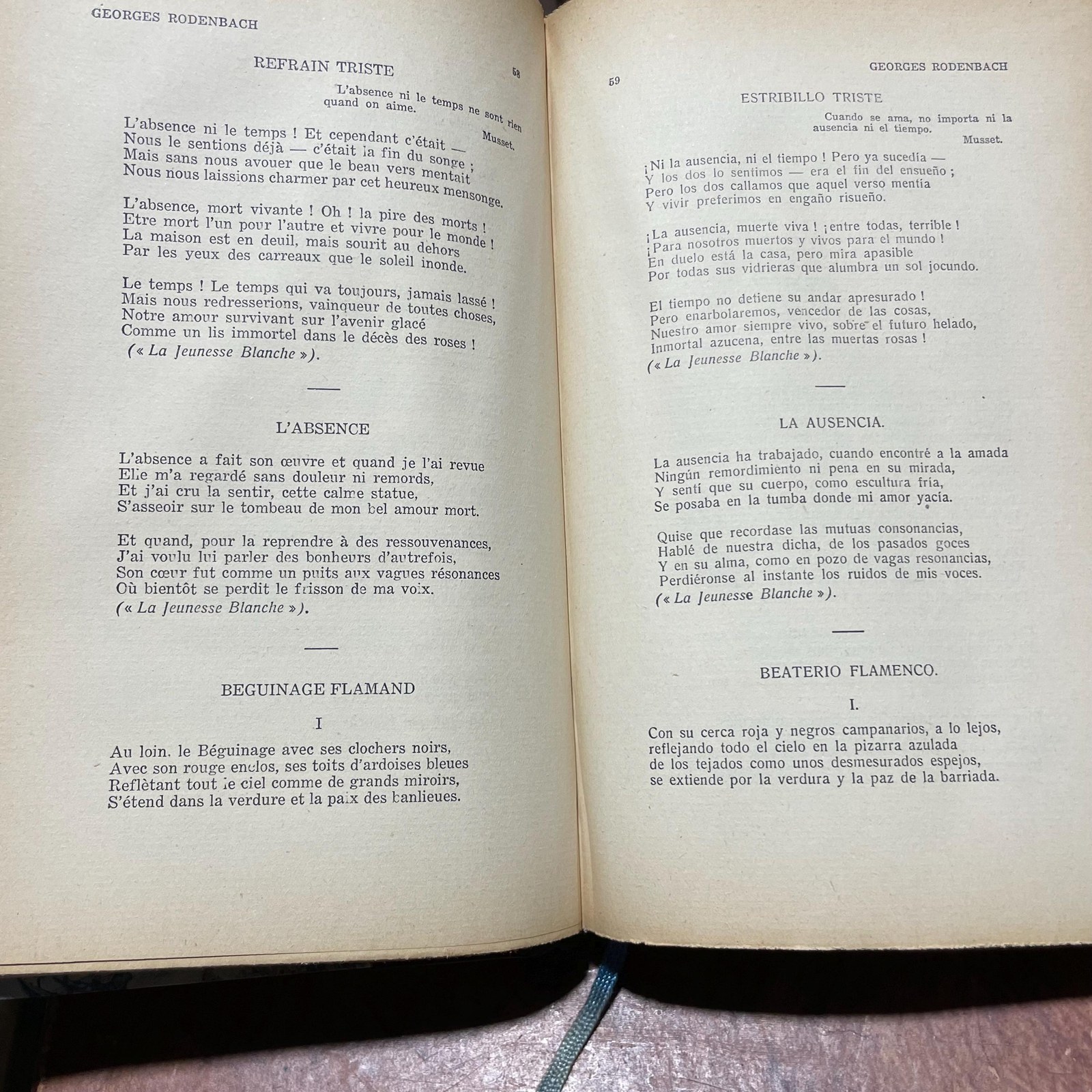 Un Siglo De Poesia Belga, Historia, Notas Criticas, Biograficas y bibliograficas, Traducciones. Prologo de Jose Juan Tablada. Translated from Spanish: A Century of Belgian Poetry, History, Critical, Biographical and Bibliographical Notes, Translations. Prologue by Jose Juan Tablada. Text in Spanish and French, L.imited Edition — photograph 8.