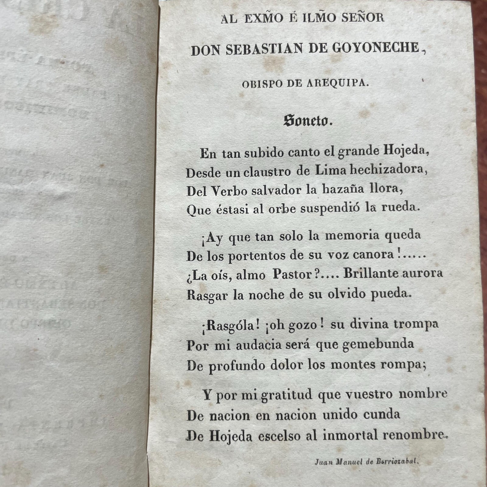 La Cristiada, Poema Epico-Sacro… Dominico de Lima, Comprendiado Por Don Juan Manuel De Berriozabal, Peruano, Entre Los Arcades Cintio Elimo; Y Dedicado… Translated from Spanish: The Cristiada, Epic-Sacred Poem… Dominican of Lima, Composed by Don Juan Manuel de Berriozábal, Peruvian, among the Arcades as Cintio Elimo; and Dedicated… — photograph 10.