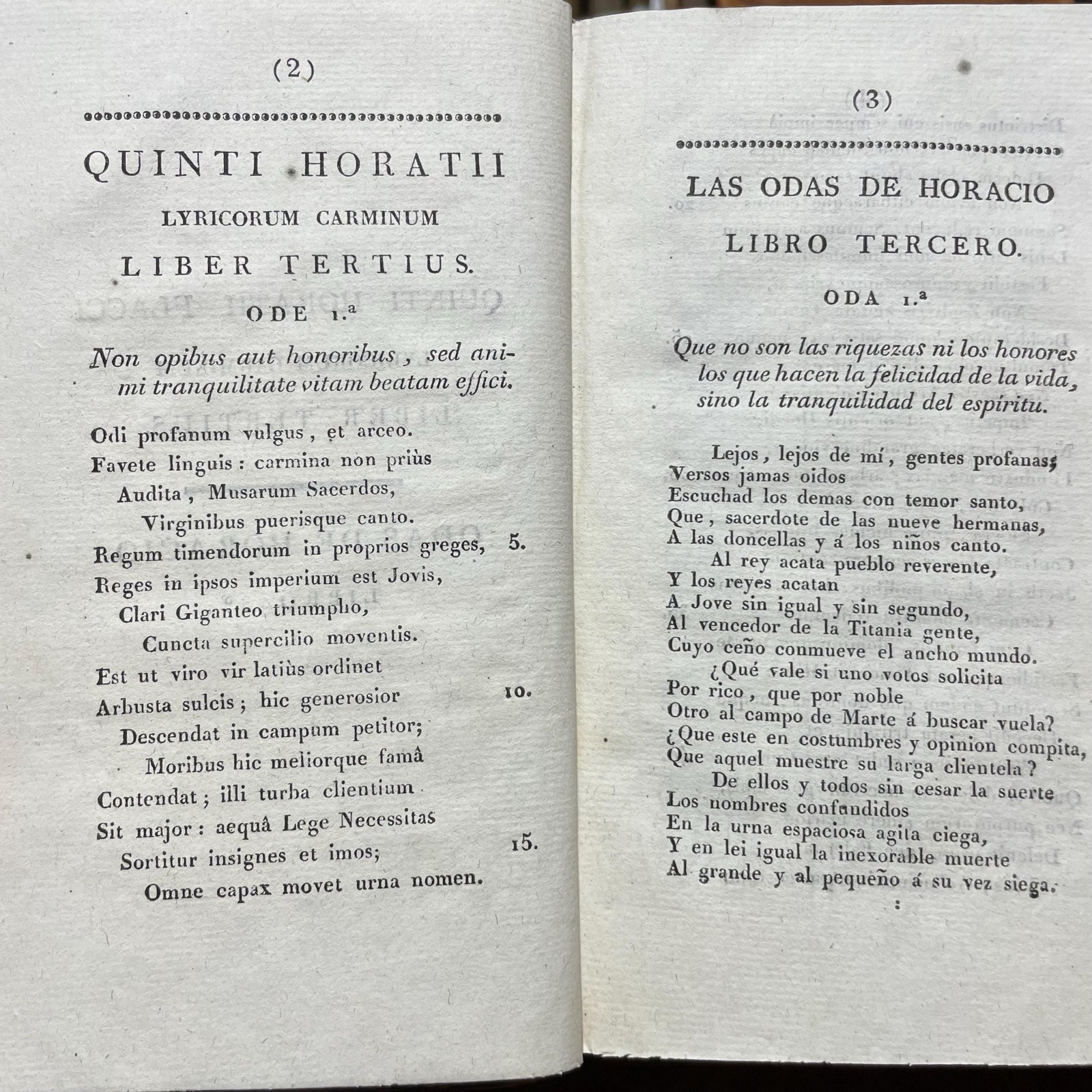 Las Poesias Traducidas En Versos Castellanos Con Notas Y Observaciones Criticas. Obra Dedica Al Rey. Tomo Primero, Segundo. Translated from Spanish: The Poems Translated into Castilian Verses with Notes and Critical Observations. Work Dedicated to the King. Volume One, Volume Two. — photograph 10.