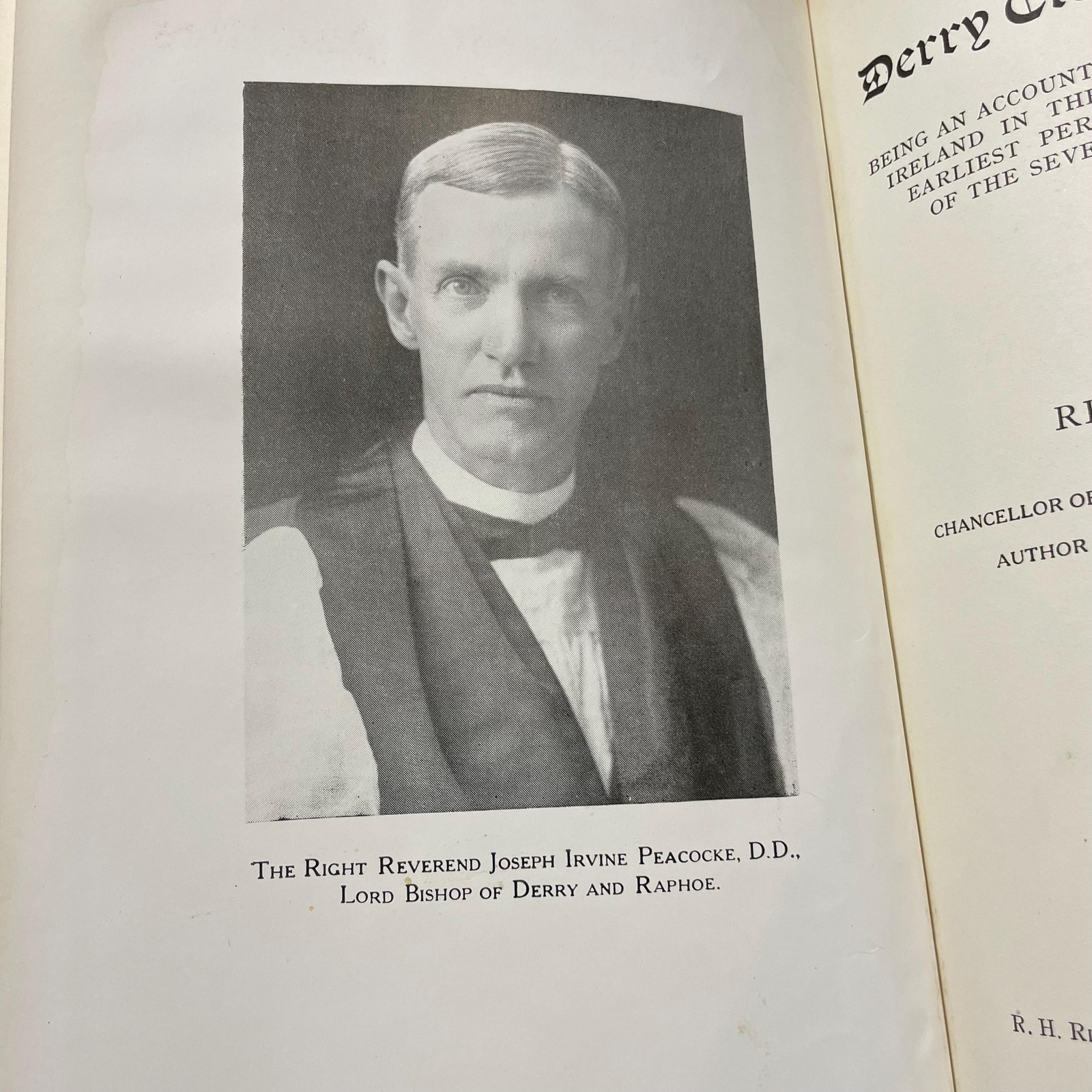 Derry Clergy and Parishes, Being an Account of the Clergy of The Church of Ireland in the Diocese of Derry, from the Earliest Period, with Historical Notices of the Several Parishes, Churches, Etc. — photograph 4.