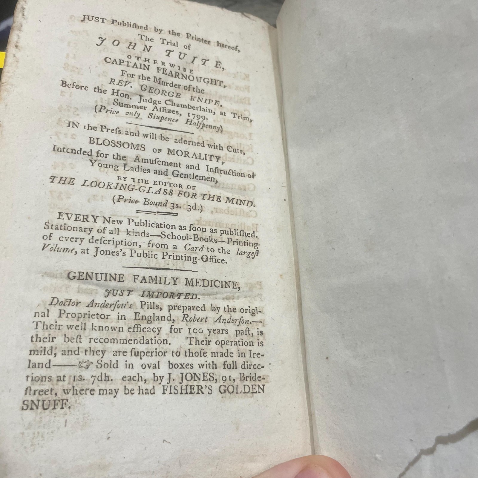 An Impartial Narrative of The Most Important Engagements Which Took Place Between His Majesty's Forces and The Rebels, During The Irish Rebellion, 1798. Including Very Interesting Information Not Before Made Public. Carefully Collected From Authentic Letters. The Third Edition Revised. — photograph 3.