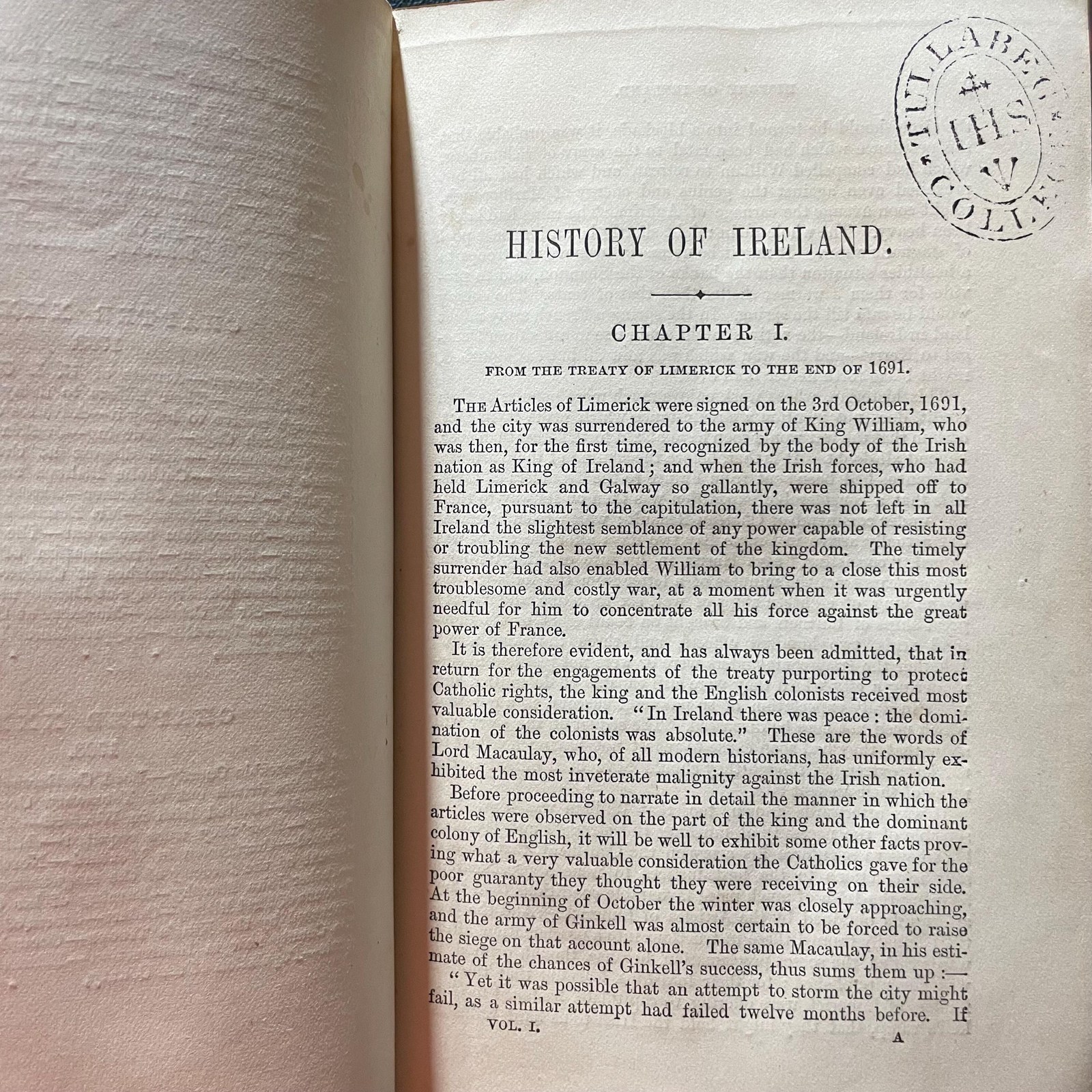 The History of Ireland, From the Treaty of Limerick to the Present Time. In Two Volumes. — photograph 10.