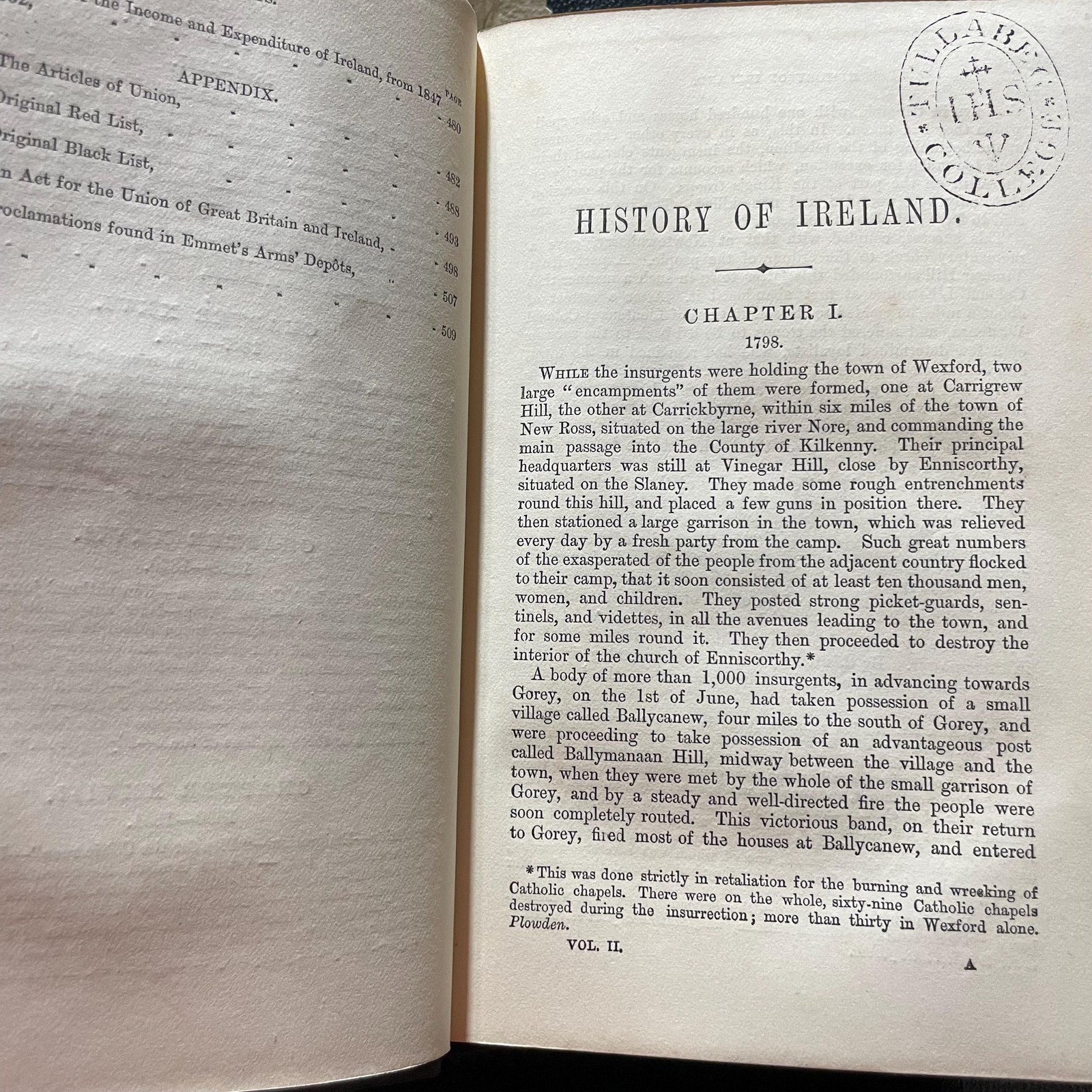 The History of Ireland, From the Treaty of Limerick to the Present Time. In Two Volumes. — photograph 6.