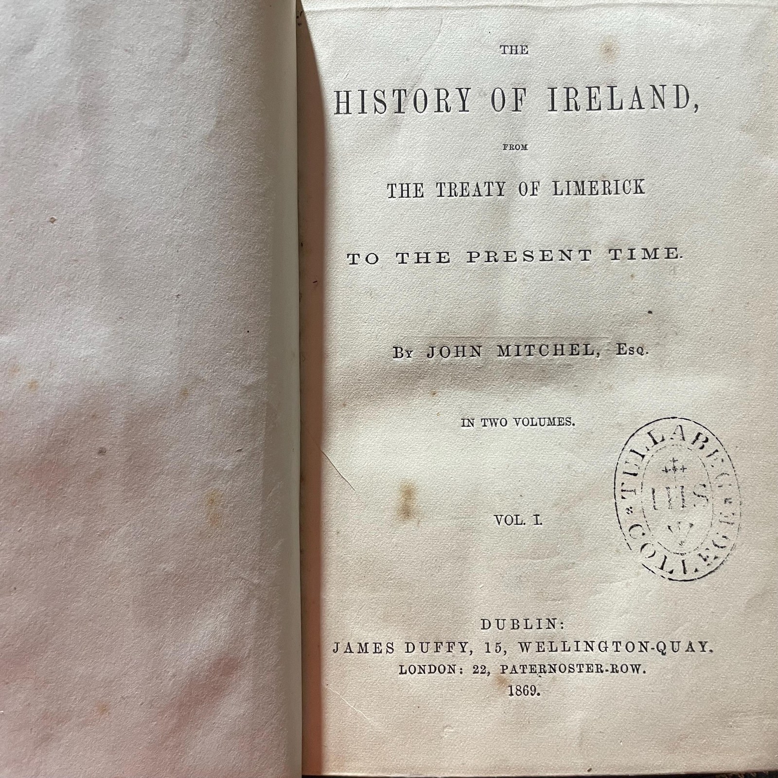 The History of Ireland, From the Treaty of Limerick to the Present Time. In Two Volumes. — photograph 7.
