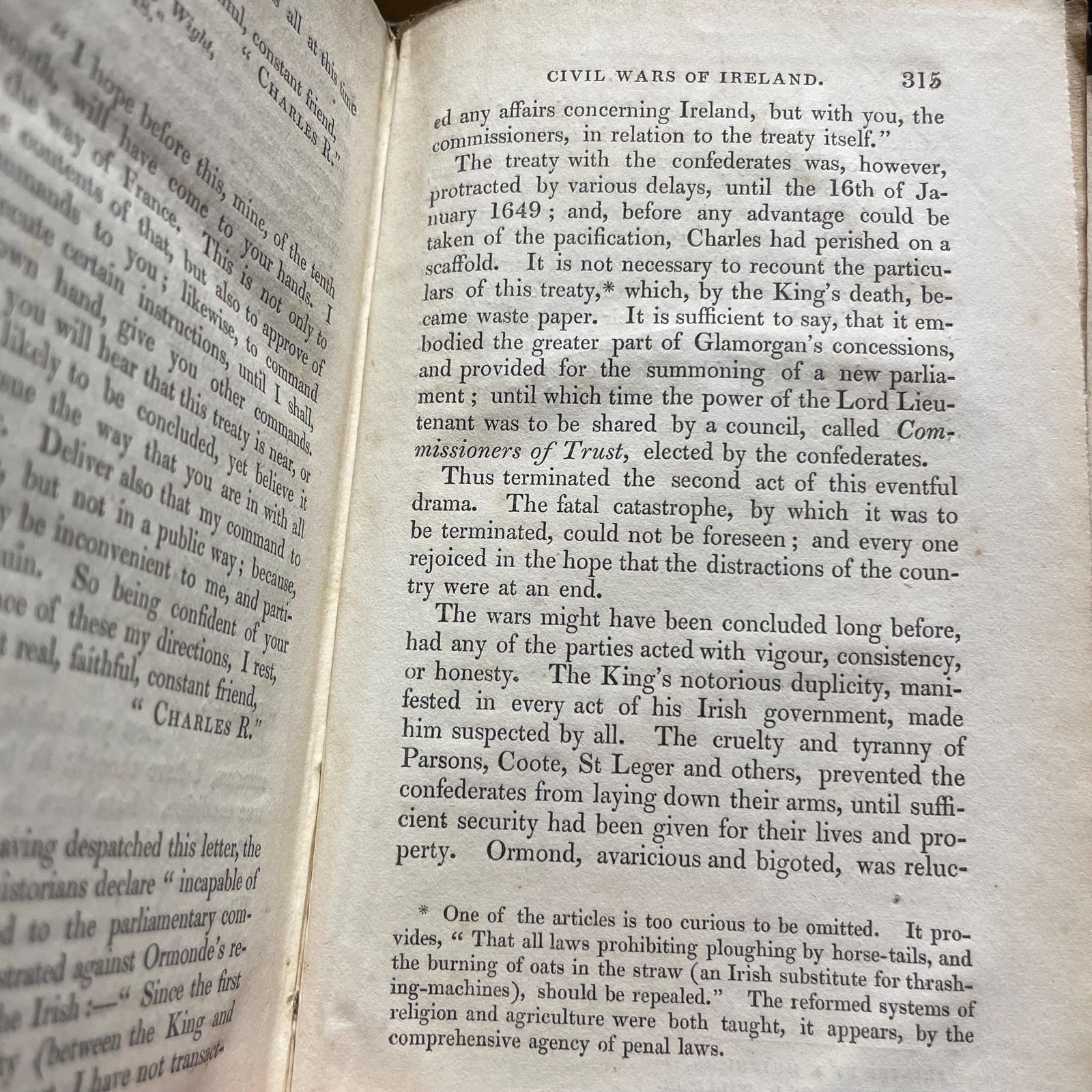 History of The Civil Wars of Ireland, From the Anglo-Norman Invasion, till The Union of The Country With Great Britain. In Two Volumes. — photograph 10.