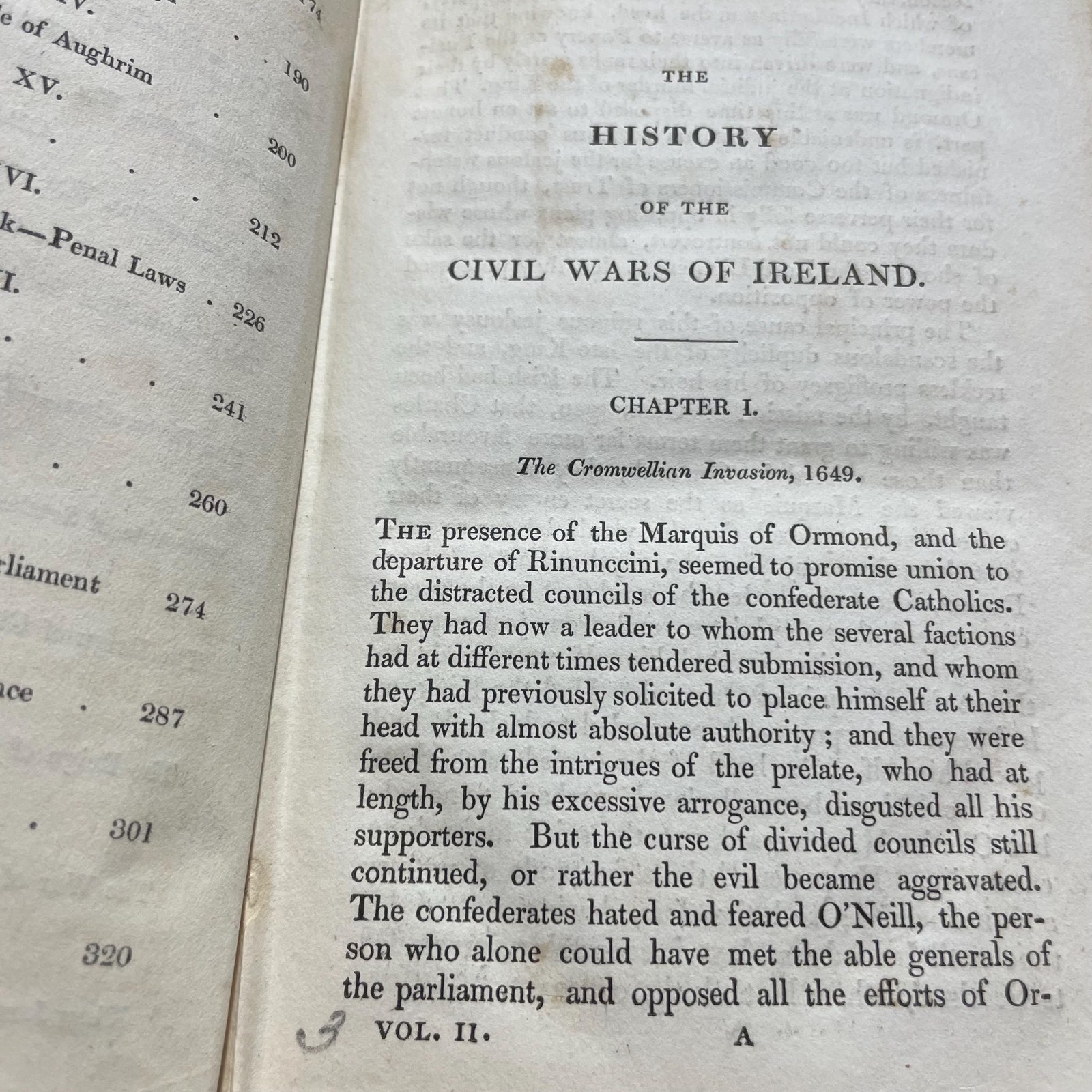 History of The Civil Wars of Ireland, From the Anglo-Norman Invasion, till The Union of The Country With Great Britain. In Two Volumes. — photograph 8.
