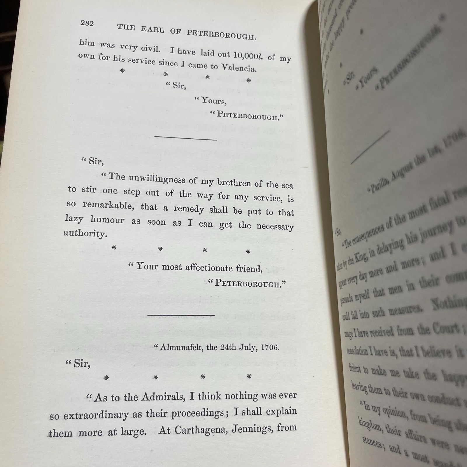 A Memoir of Charles Mordaunt Earl of Peterborough and Monmouth: With Selections From His Correspondence. In Two Volumes. — photograph 8.