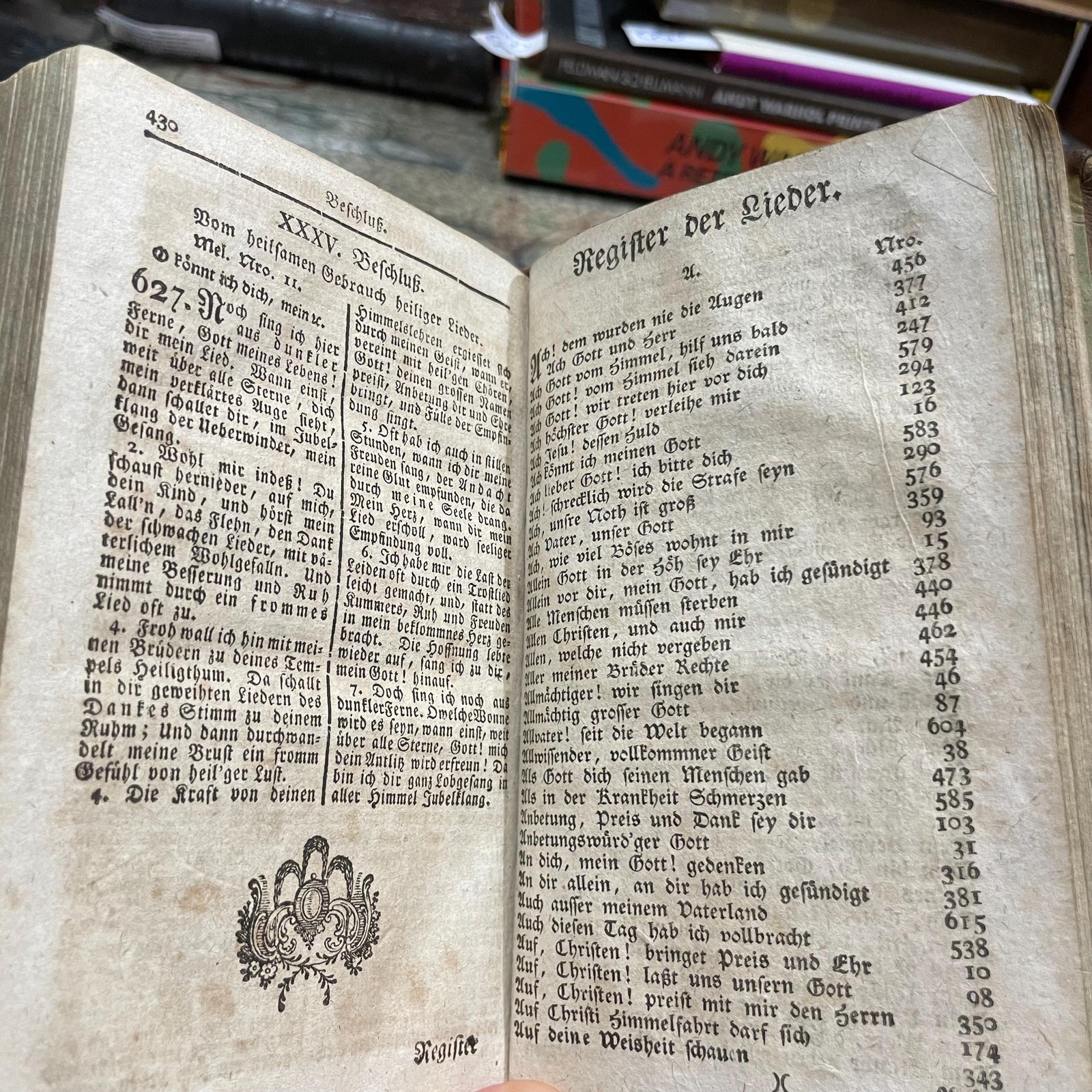 GESANGBUCH ZUM GOTTESDIENSTLICHEN GEBRAUCHE DER REFORMIRTEN GEMEINDEN IN KURPFALZ. Translated from German: Hymnal for the Liturgical Use of the Reformed Congregations in the Electoral Palatinate (Germany). Church Hymnal — photograph 7.