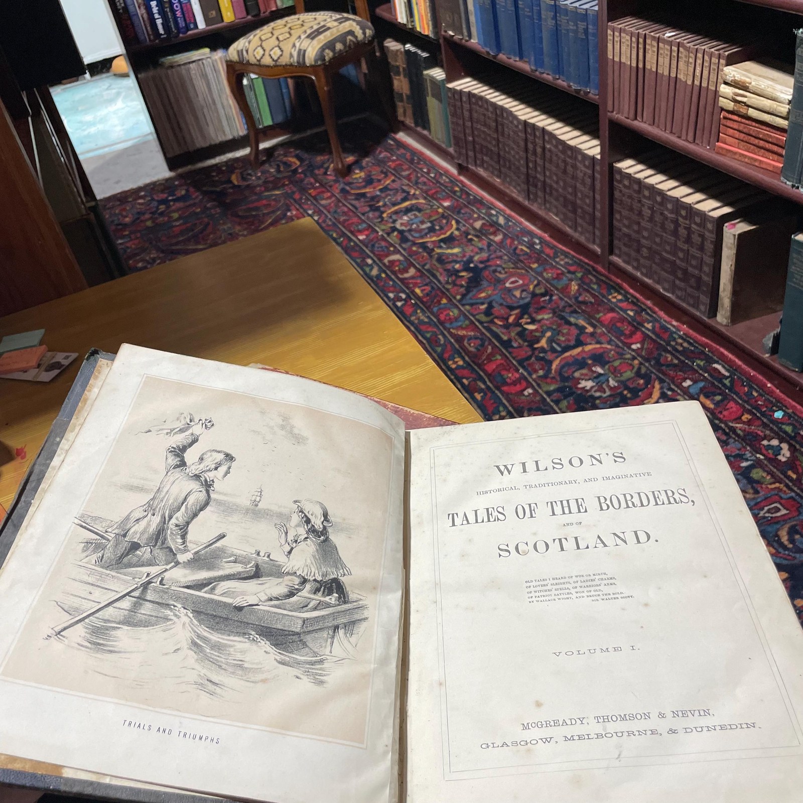 Wilson's Historical, Traditionary, and Imaginative Tales of the Borders, and of Scotland. 2 of 3 volumes (lacking #3) — photograph 4.