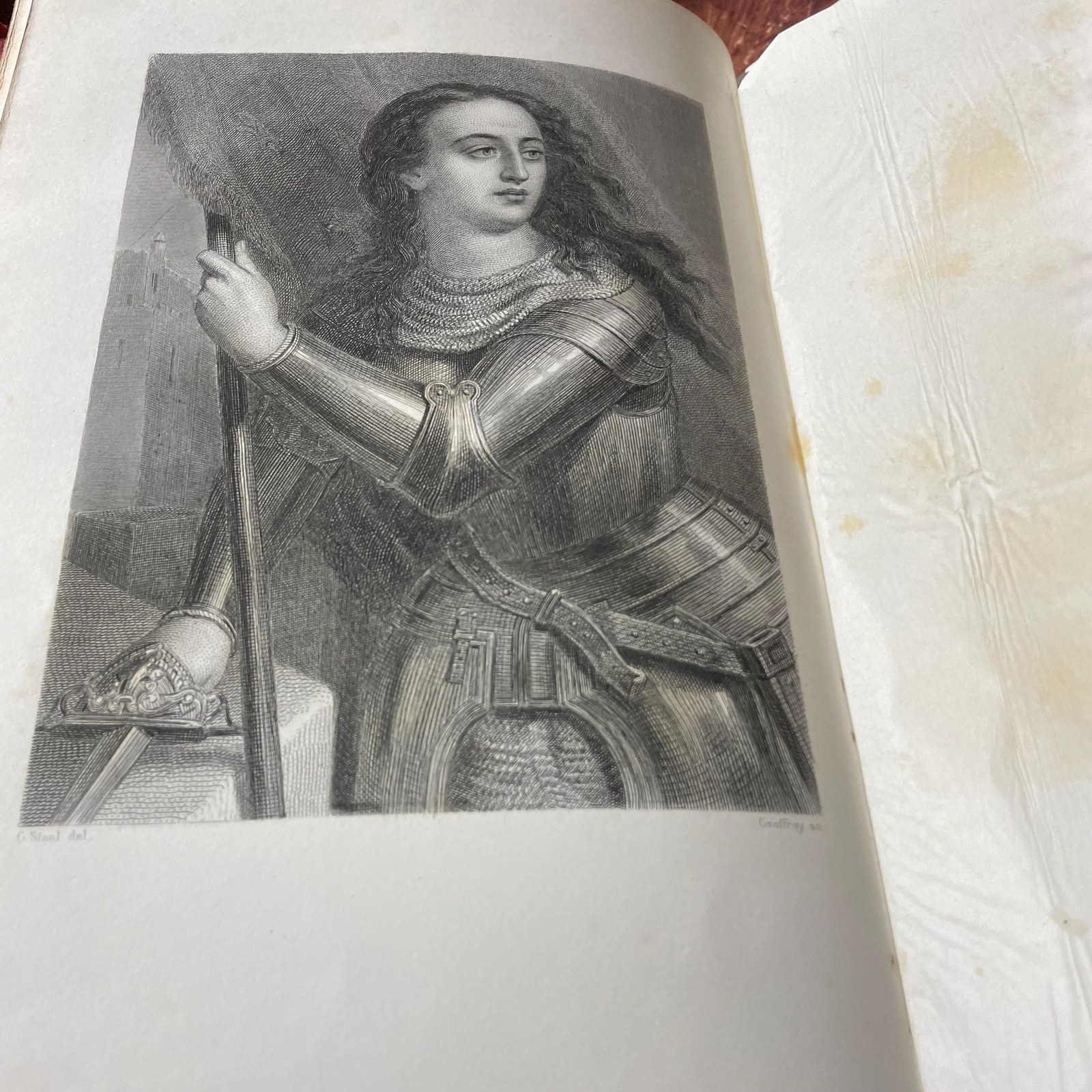 Nouvelle Galerie de Femmes Celebres Tiree Des Causeries Du Lundi, Des Portraits Litteraires, Etc. Par M. Sainte-Beuve De L'Academie Francaise. Illustree De Portraits Graves Au Burin Par MM. Regnault, Massard, Nargeot, Geoffrey et Delannoy D'Apres Le Dessins De M.G. Staal. Translated from French: New Gallery of Famous Women, Taken from the "Monday Conversations," the "Literary Portraits," Etc. by M. Sainte-Beuve of the French Academy. Illustrated with Engraved Portraits by Messrs. Regnault, Massard, Nargeot, Geoffrey, and Delannoy, Based on Drawings by M.G. Staal. — photograph 9.