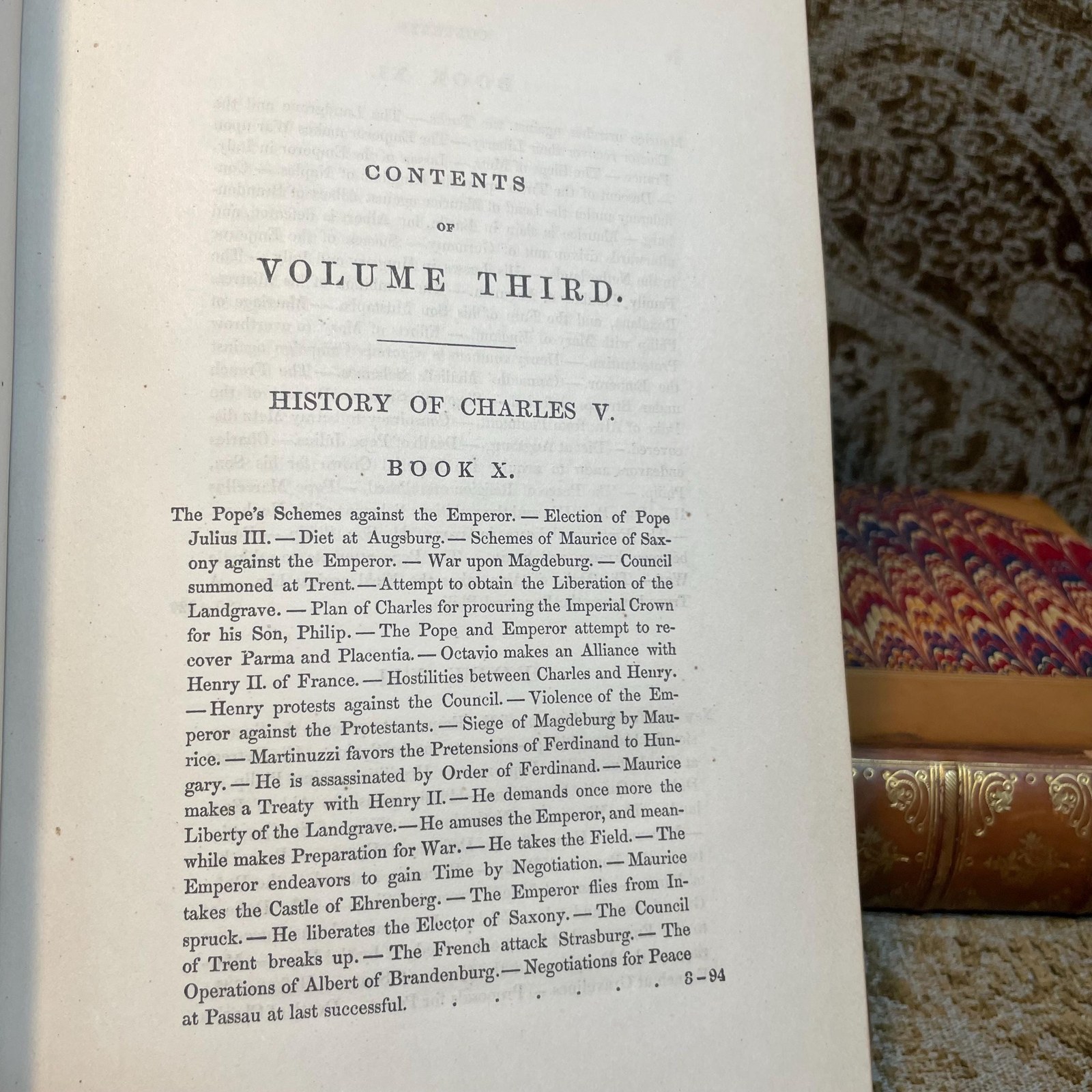 The History of The Reign of The Emporer Charles The Fifth. With an Account of The Emperor's Life After His Abdication. In Three Volumes. (Vols. I and III only) — photograph 8.