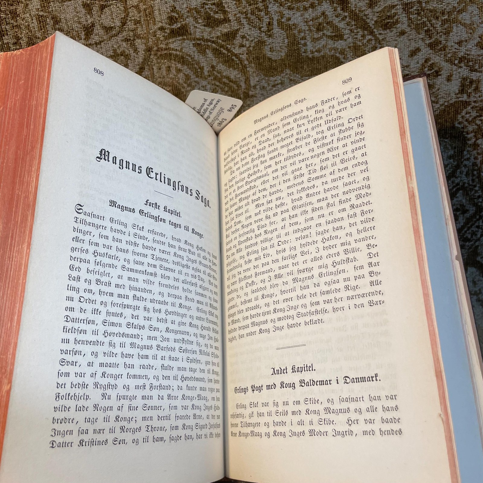 Translated from Danish: Chronicles of the Kingdoms of the North from the Middle Ages, Translated by Nik. Fred. Sev. Grundtvig. Second Volume. Snorri: The Chronicle of Norway. Chronicle of the Kings of Norway by Snorre Sturluson, — photograph 7.