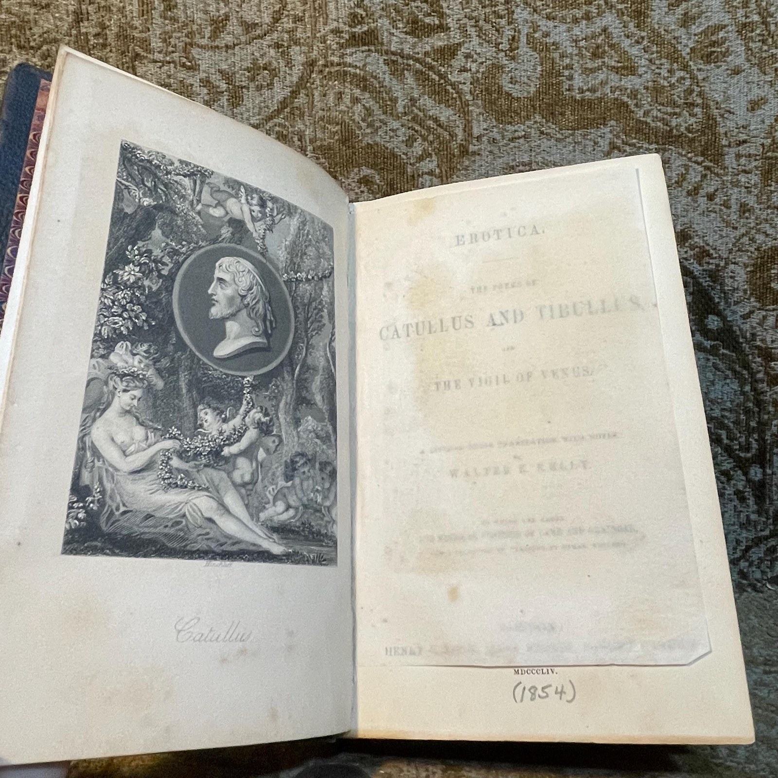 The Poems of Catullus and Tibullus, and The Virgil of Venus. A Literal Prose Translation with Notes… To Which are added The Metrical Versions of Lamb and Grainger, and a selection of Versions by other writers. — photograph 4.