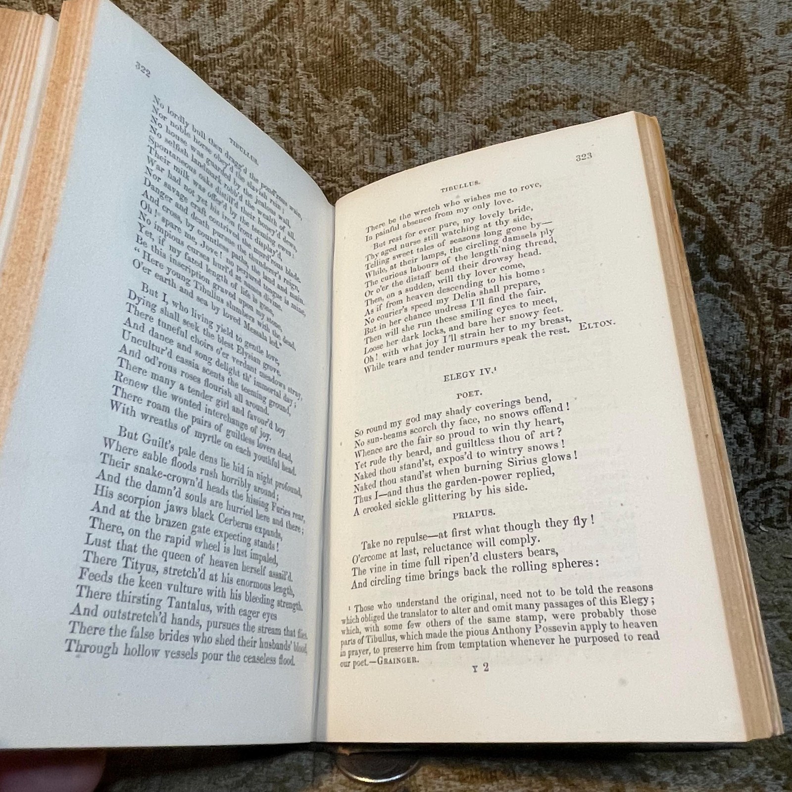 The Poems of Catullus and Tibullus, and The Virgil of Venus. A Literal Prose Translation with Notes… To Which are added The Metrical Versions of Lamb and Grainger, and a selection of Versions by other writers. — photograph 5.