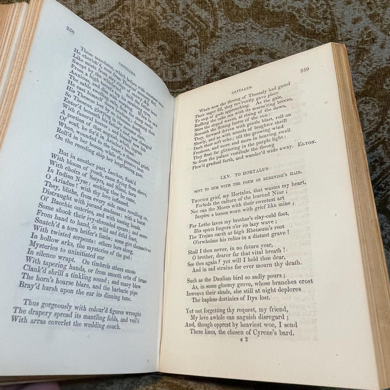 The Poems of Catullus and Tibullus, and The Virgil of Venus. A Literal Prose Translation with Notes… To Which are added The Metrical Versions of Lamb and Grainger, and a selection of Versions by other writers. — photograph 6.