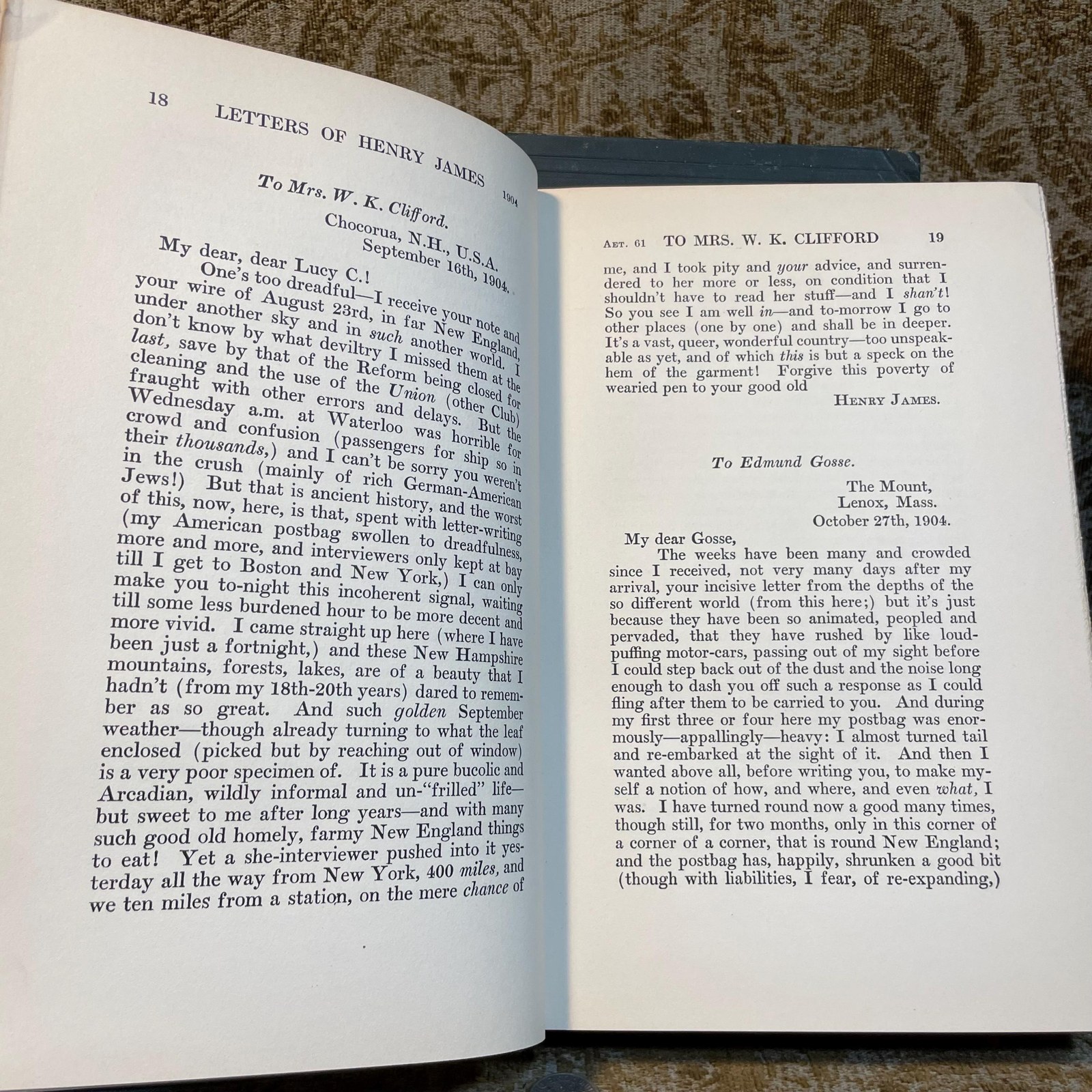 The Letters of Henry James (2 vol) — photograph 10.