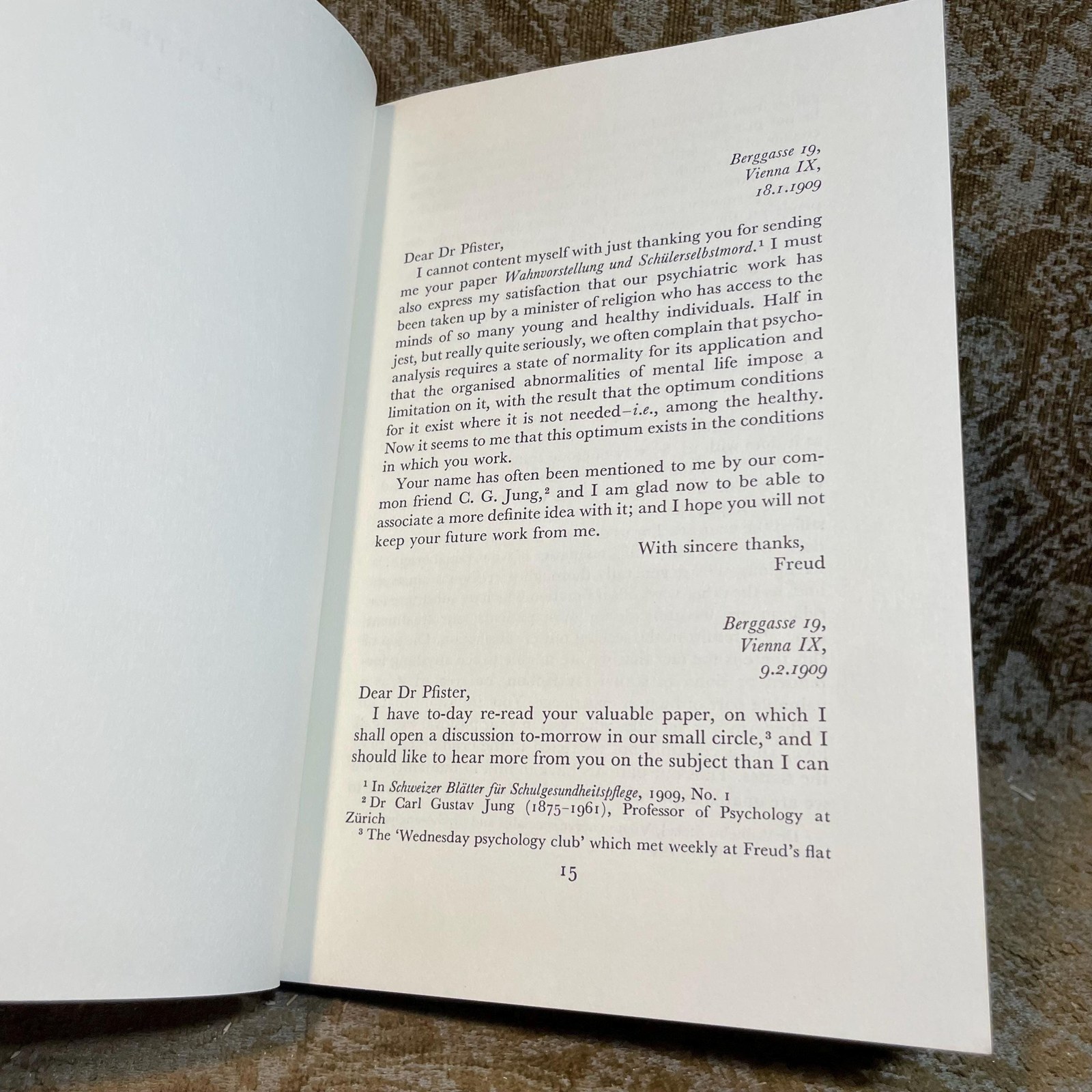 Psychoanalysis and Faith. The Letters of Sigmund Freud & Oskar Pfister — photograph 4.