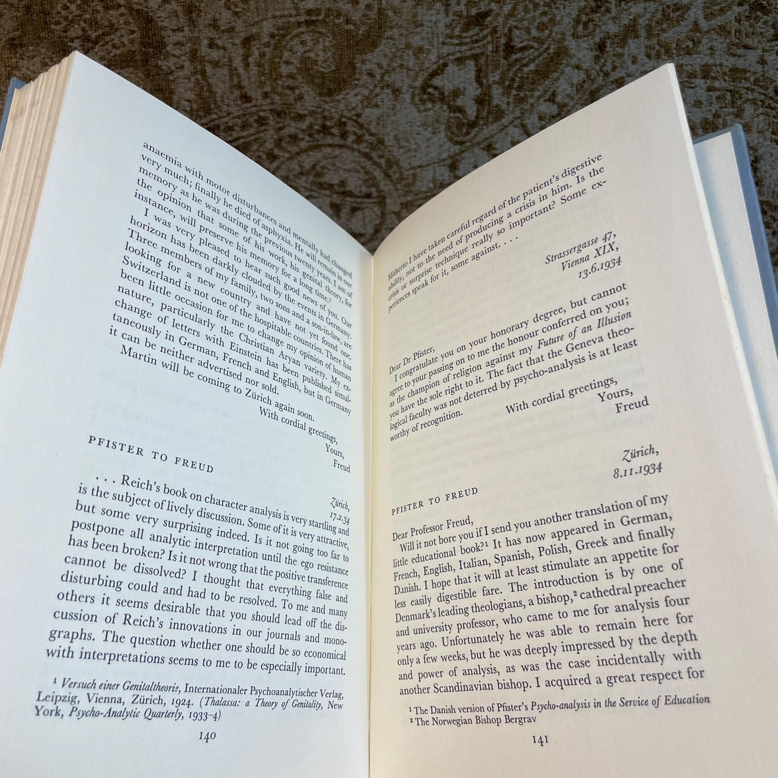 Psychoanalysis and Faith. The Letters of Sigmund Freud & Oskar Pfister — photograph 5.