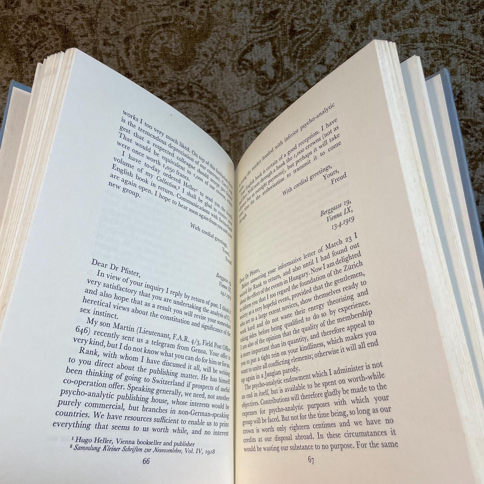 Psychoanalysis and Faith. The Letters of Sigmund Freud & Oskar Pfister — photograph 8.