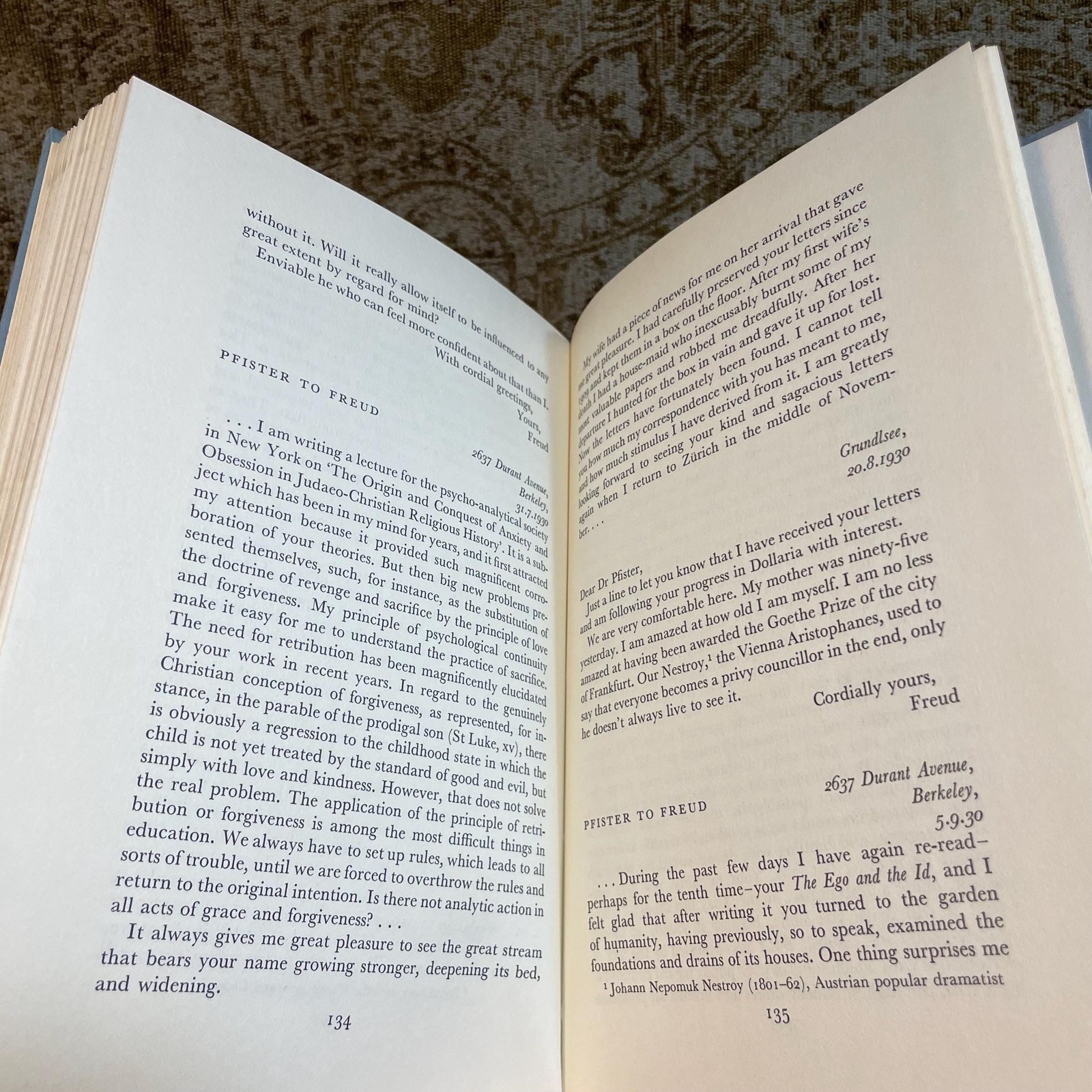 Psychoanalysis and Faith. The Letters of Sigmund Freud & Oskar Pfister — photograph 9.