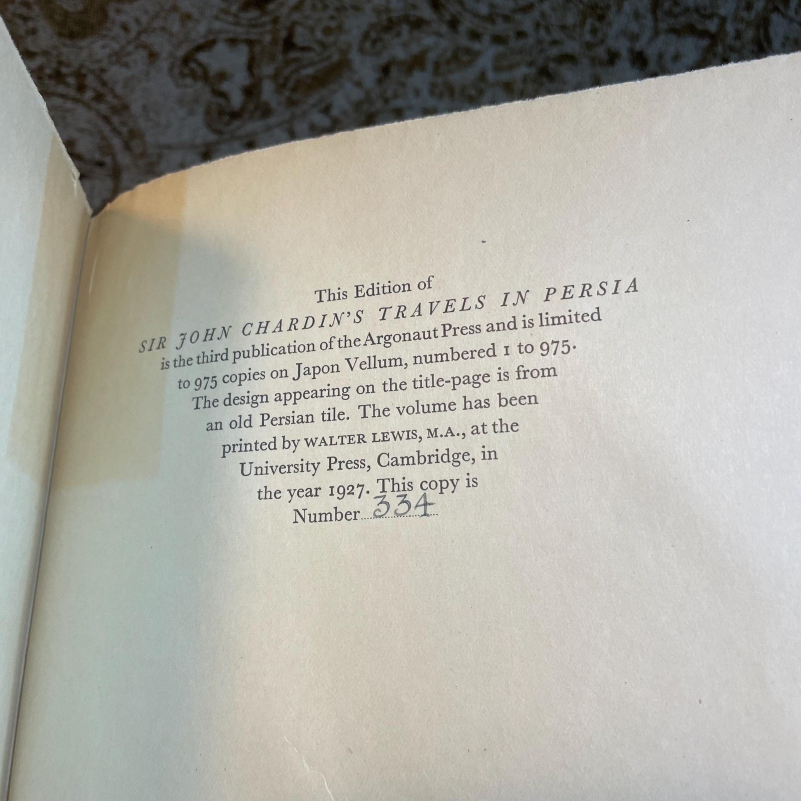 Sir John Chardin's Travels in Persia, With an Introduction… — photograph 3.