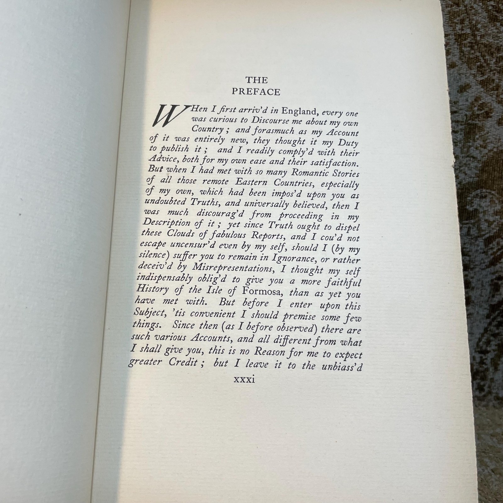 The Library of Imposters-Volume II. An Historical and Geographical Description of Formosa, an Island Subject to the Emperor of Japan Giving an Axccount of The Religion, Customs, Manners, &c. of the inhabitants. Together with a relation of what happen'd to the Author in his Travels; particularly his Conferences with the Jesuits, and others, in severl Parts of Europe. Also the History nd Reasons of his Conversion to Christianity, with his Objections against it (in defence of Paganism) and their answers. To which is Prefix'd a Preface in Vindication of himself from the Reflections of a Jesuit lately come from China, with an Account of what passed between them. Illustrated with 16 pp. Photogravures. Limited Edition of 750. — photograph 6.
