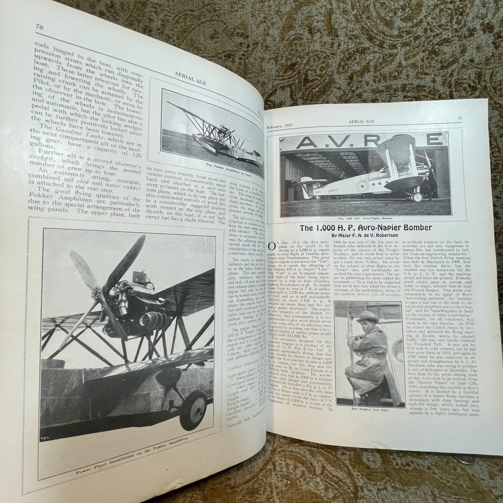 Aerial Age, Vol.16, No. 1-7 January-July 1923 — photograph 3.