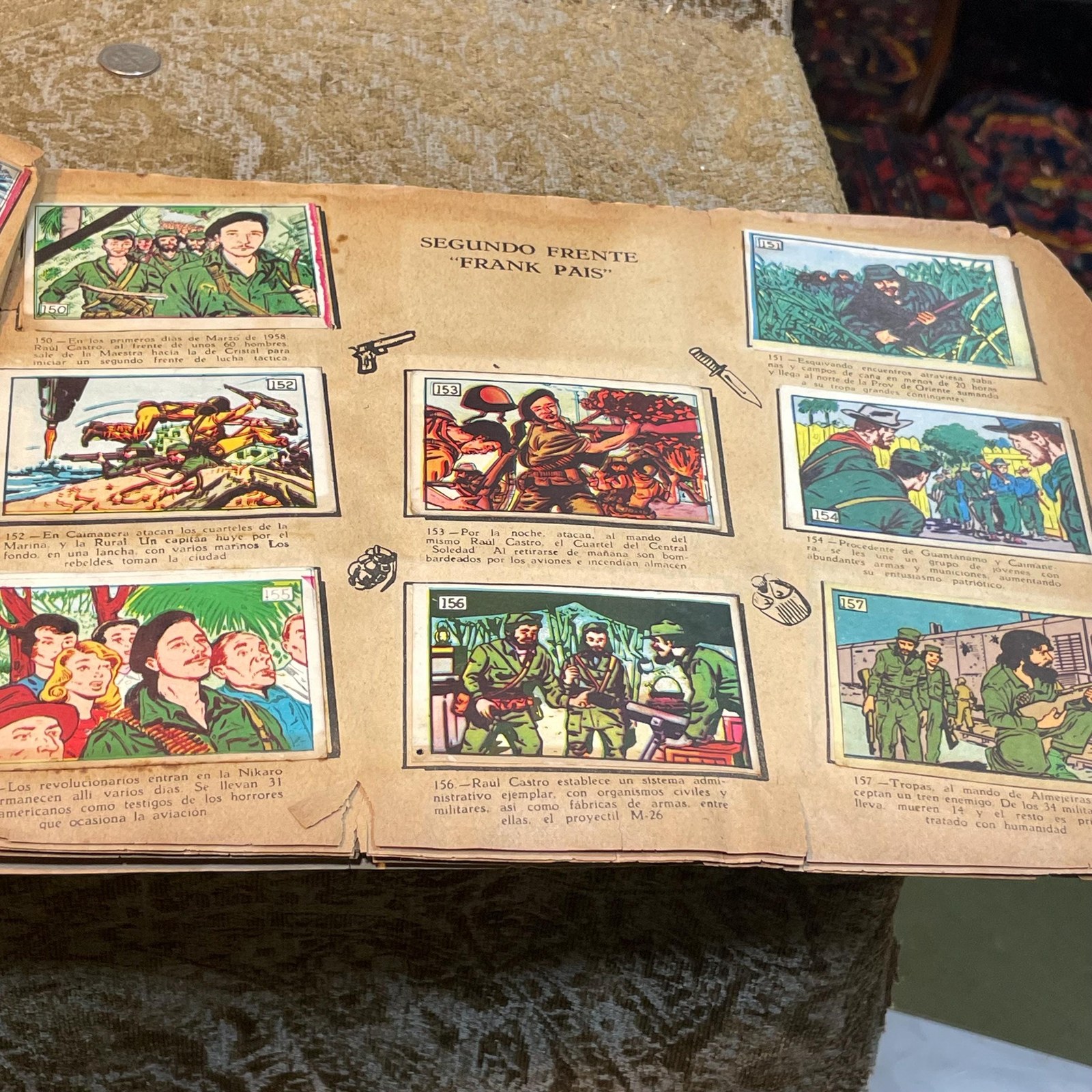 Coleccione En Este Album Las Postales De La Revolucion Cubana. Translated: Collect in this album the postcards of the Cuban Revolution. — photograph 6.