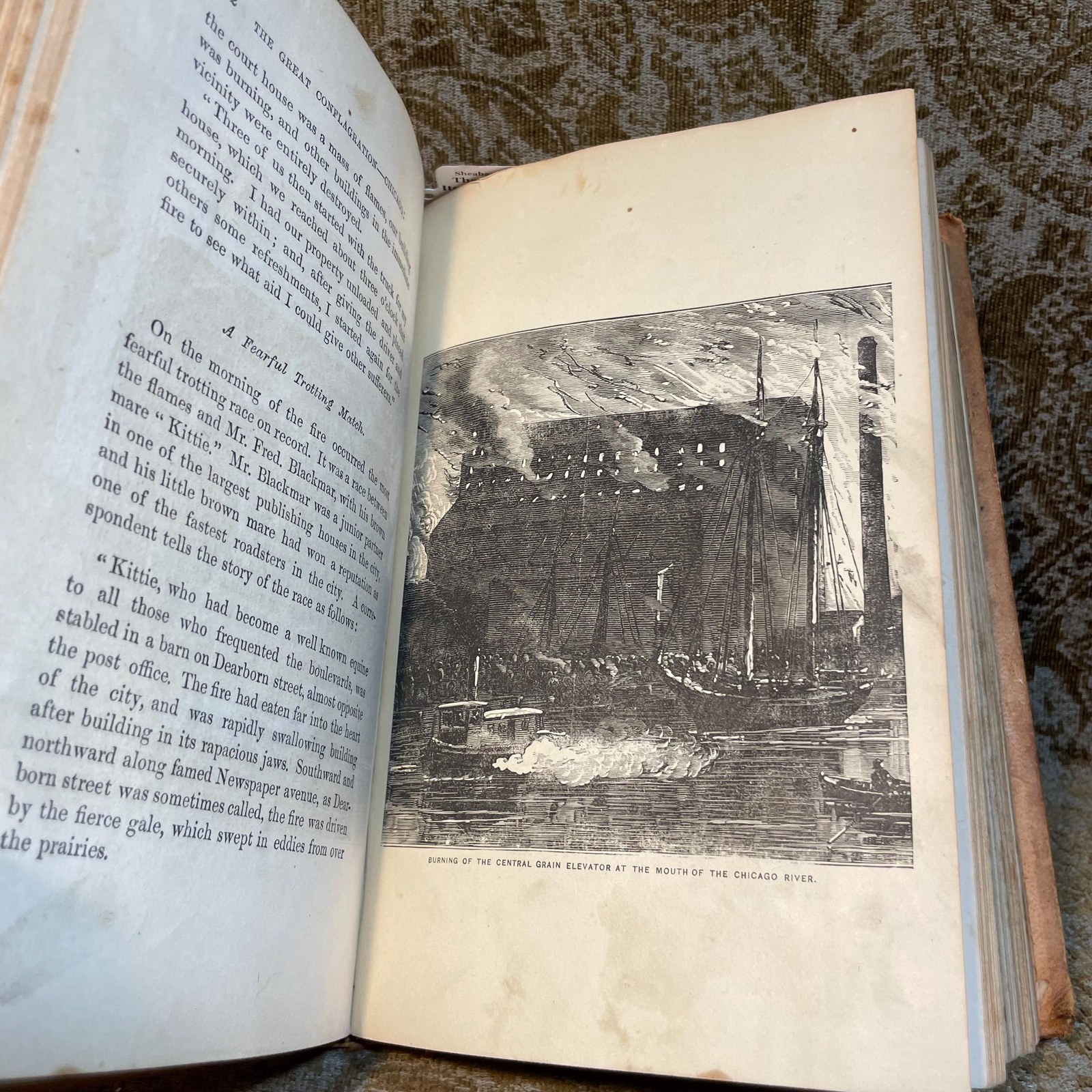 The Great Conflagration. Chicago: Its Past, Present and Future. Embracing a Detailed narrative of The Great Conflagrtion in The North, South, and West Divisions: Origib, Progress and Results of The Fire. Prominent Buildings Burned, Character of zbuildings, Losses and Insurance, Graphic Description of The Flames, Scenes and Incidents, Loss of Life, The Flight of The People. Also, A Condensed History of Chicago, Its Population, Growth and Great Public Works. And, A Statement of All the Great Fires of The World. With Numerous Illustrations. — photograph 10.